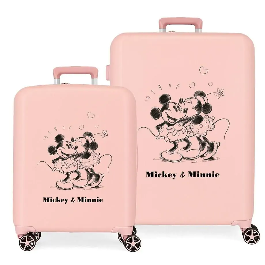 Disney Mickey & Minnie Kisses ABS sada 2 kufry na kolečkách fotografii produktu