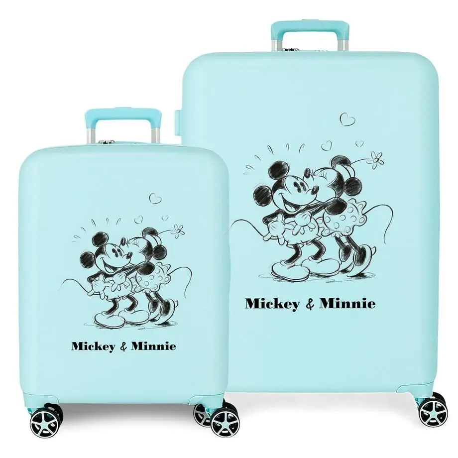 Disney Mickey & Minnie Kisses ABS sada 2 trolley kufry fotografii produktu