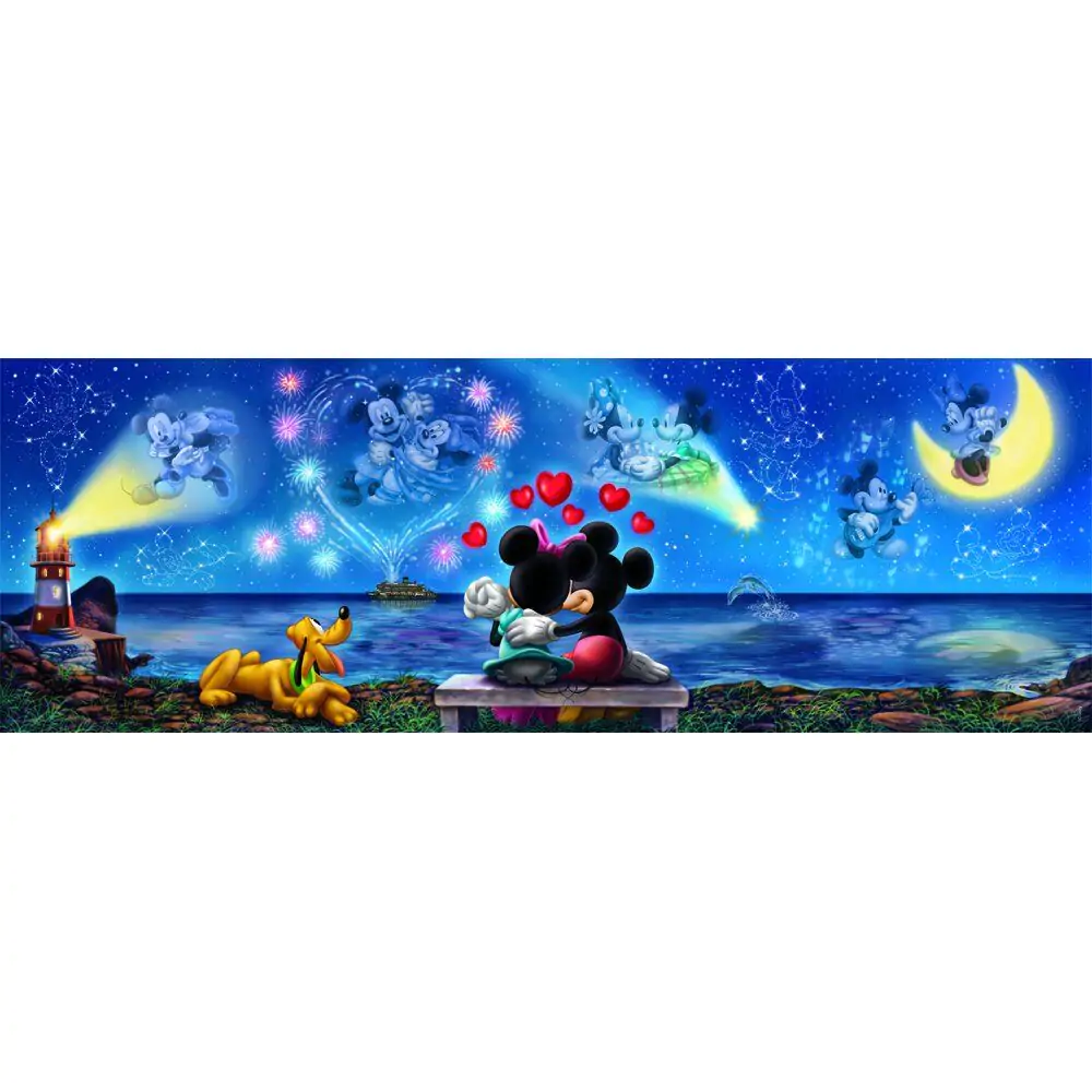 Disney Mickey & Minnie panoramatické puzzle 1000 dílků fotografii produktu