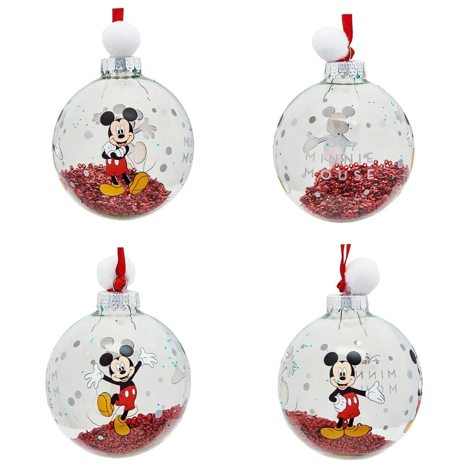 Disney Mickey and Friends Sada 7 vánočních koulí fotografii produktu