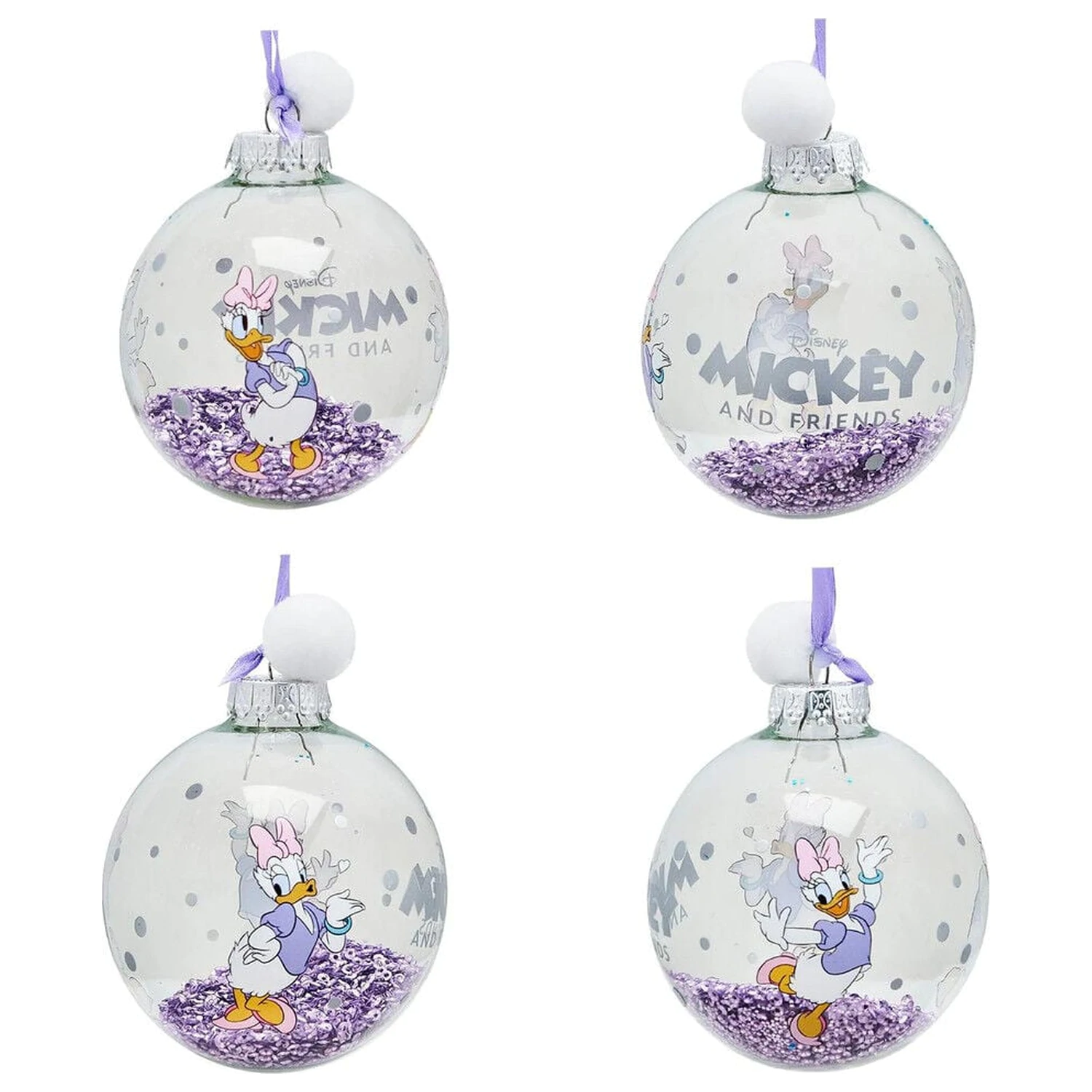 Disney Mickey and Friends Sada 7 vánočních koulí fotografii produktu