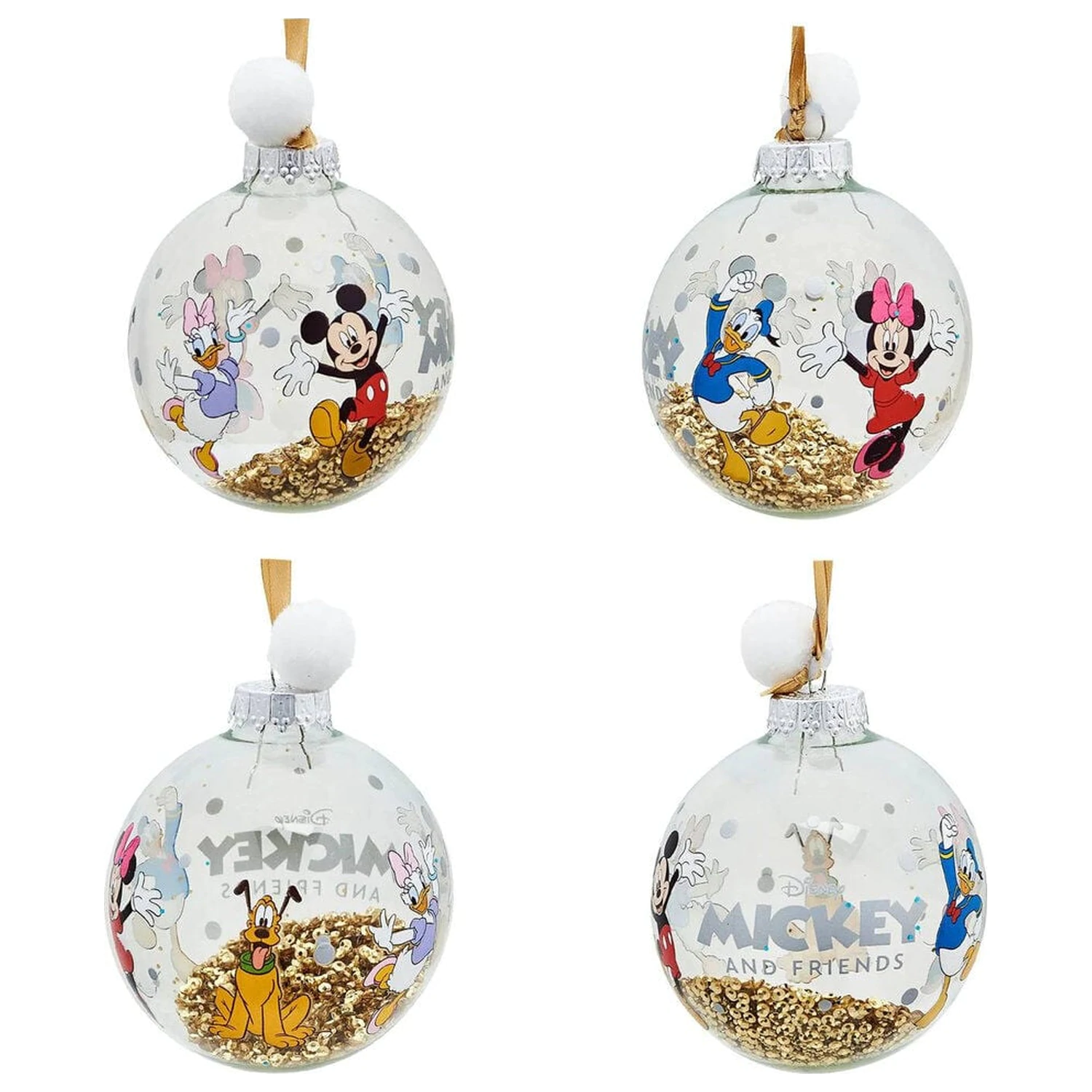Disney Mickey and Friends Sada 7 vánočních koulí fotografii produktu