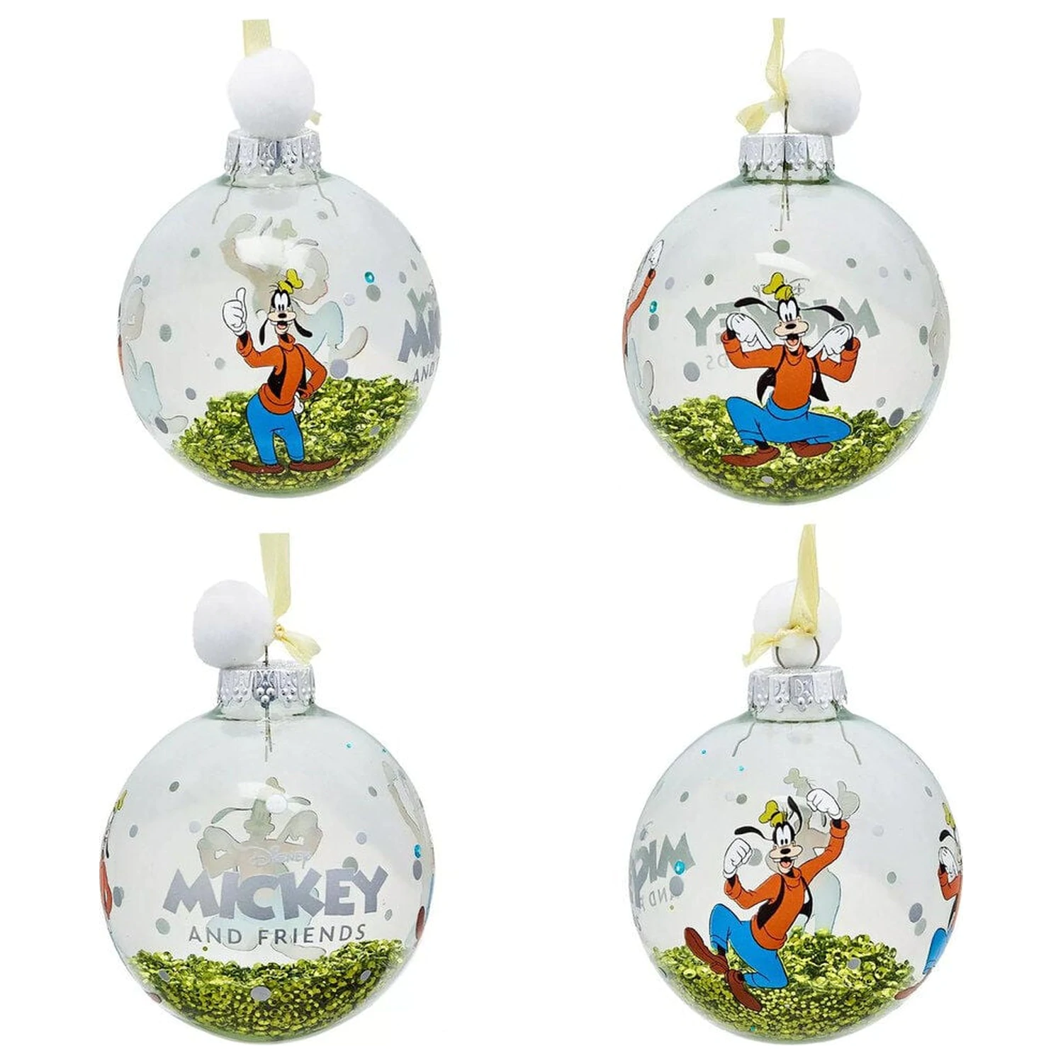 Disney Mickey and Friends Sada 7 vánočních koulí fotografii produktu