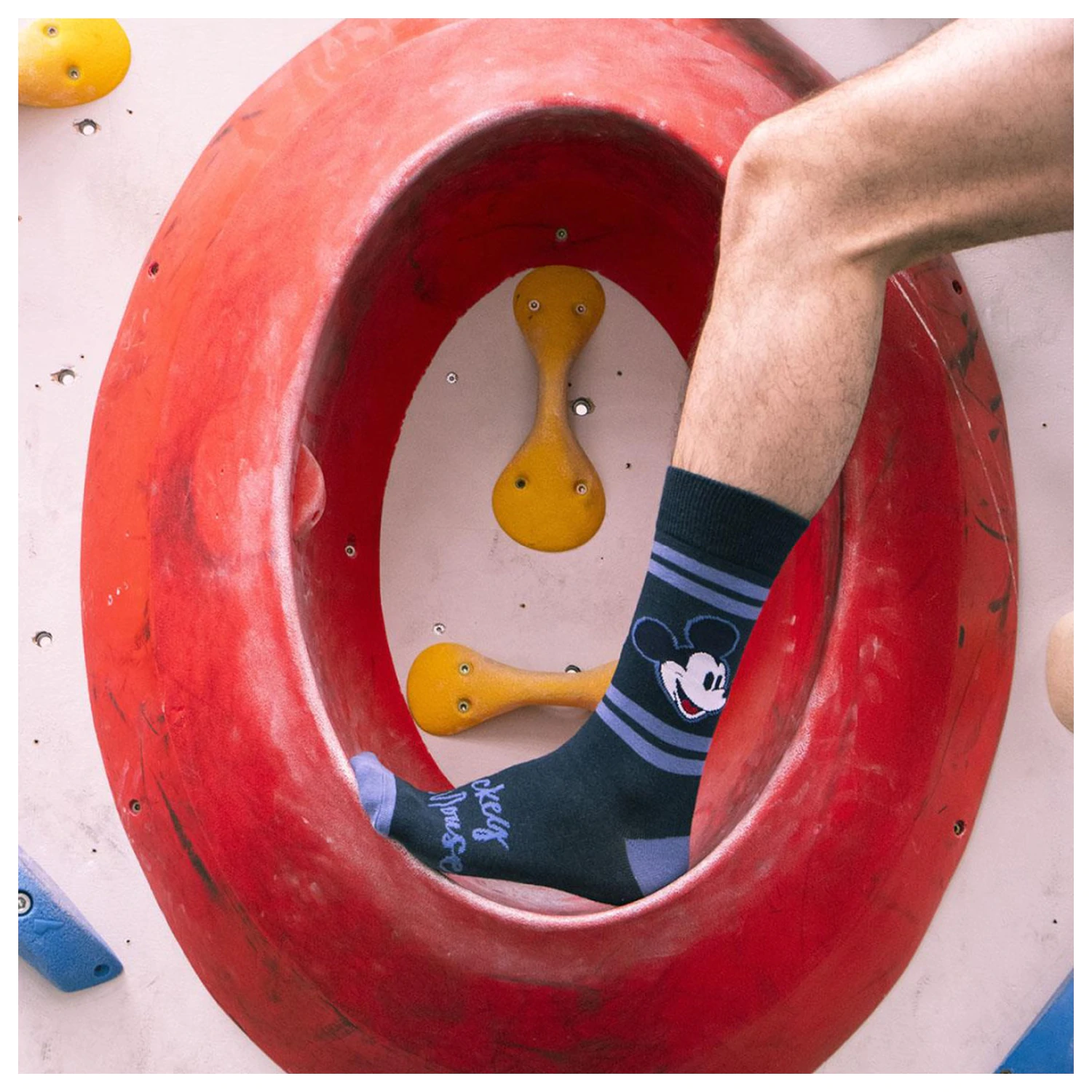 Disney Mickey modré pánské dlouhé ponožky 38/45 fotografii produktu