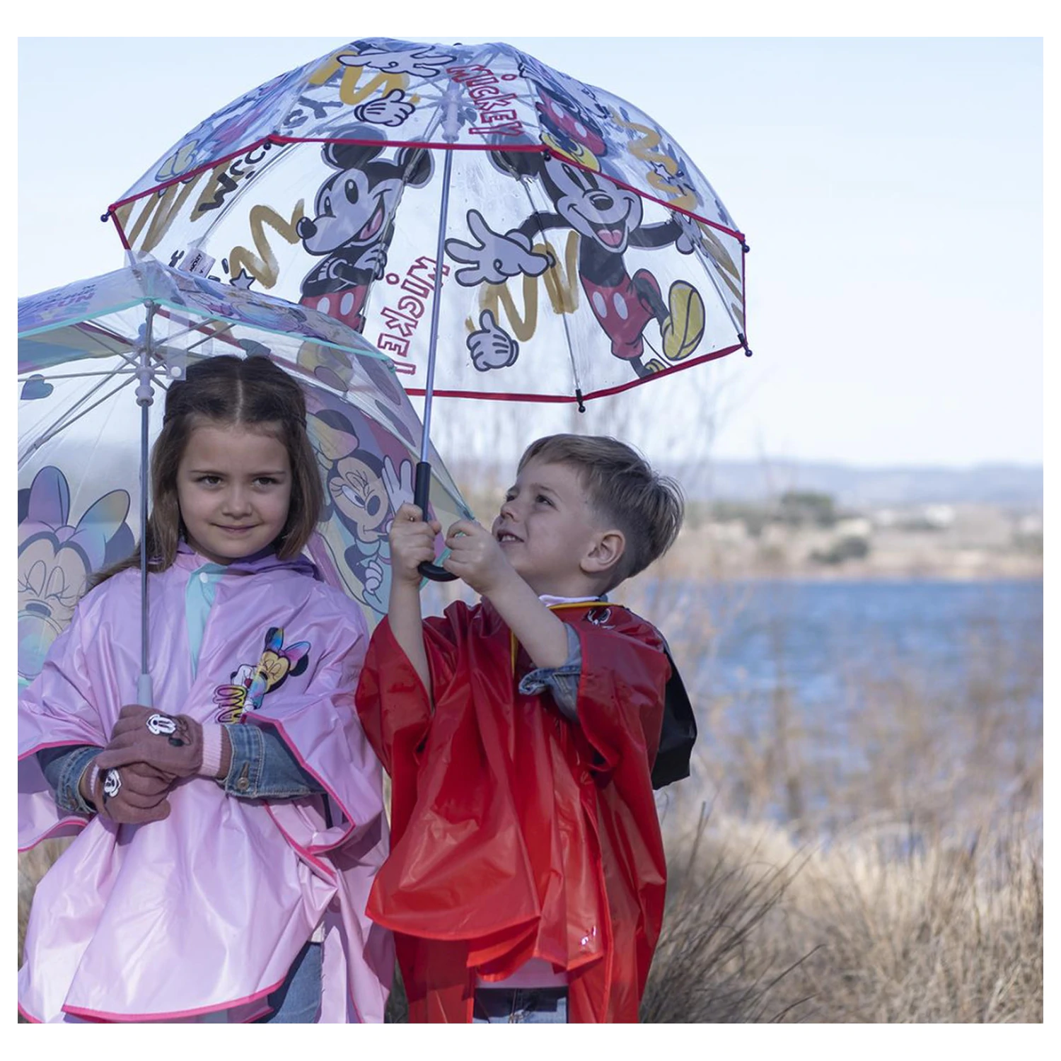 Disney Mickey Kreslený Dětský Transparentní Deštník fotografii produktu