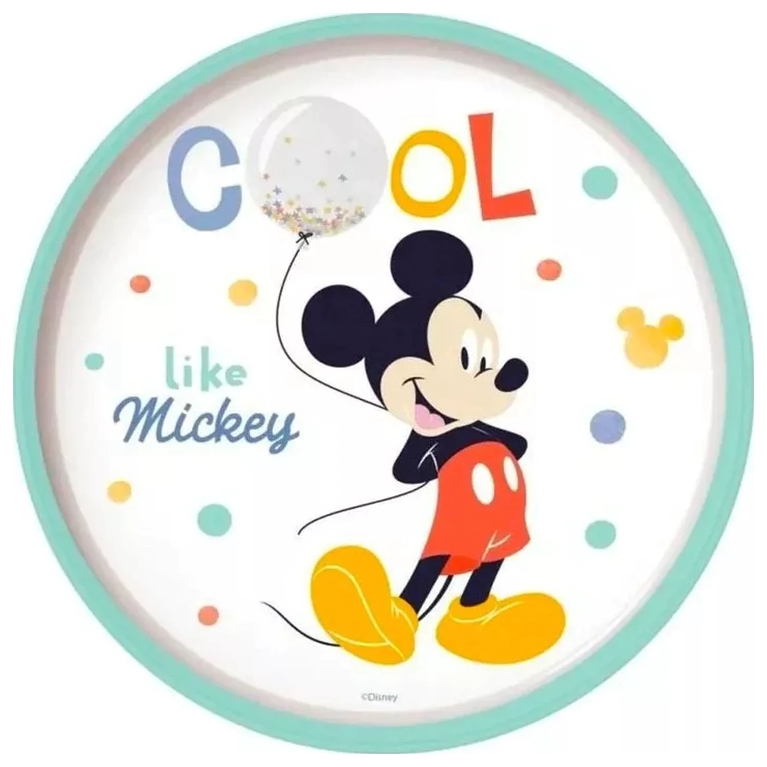 Disney Mickey Cool protiskluzový mikro plochý talíř fotografii produktu