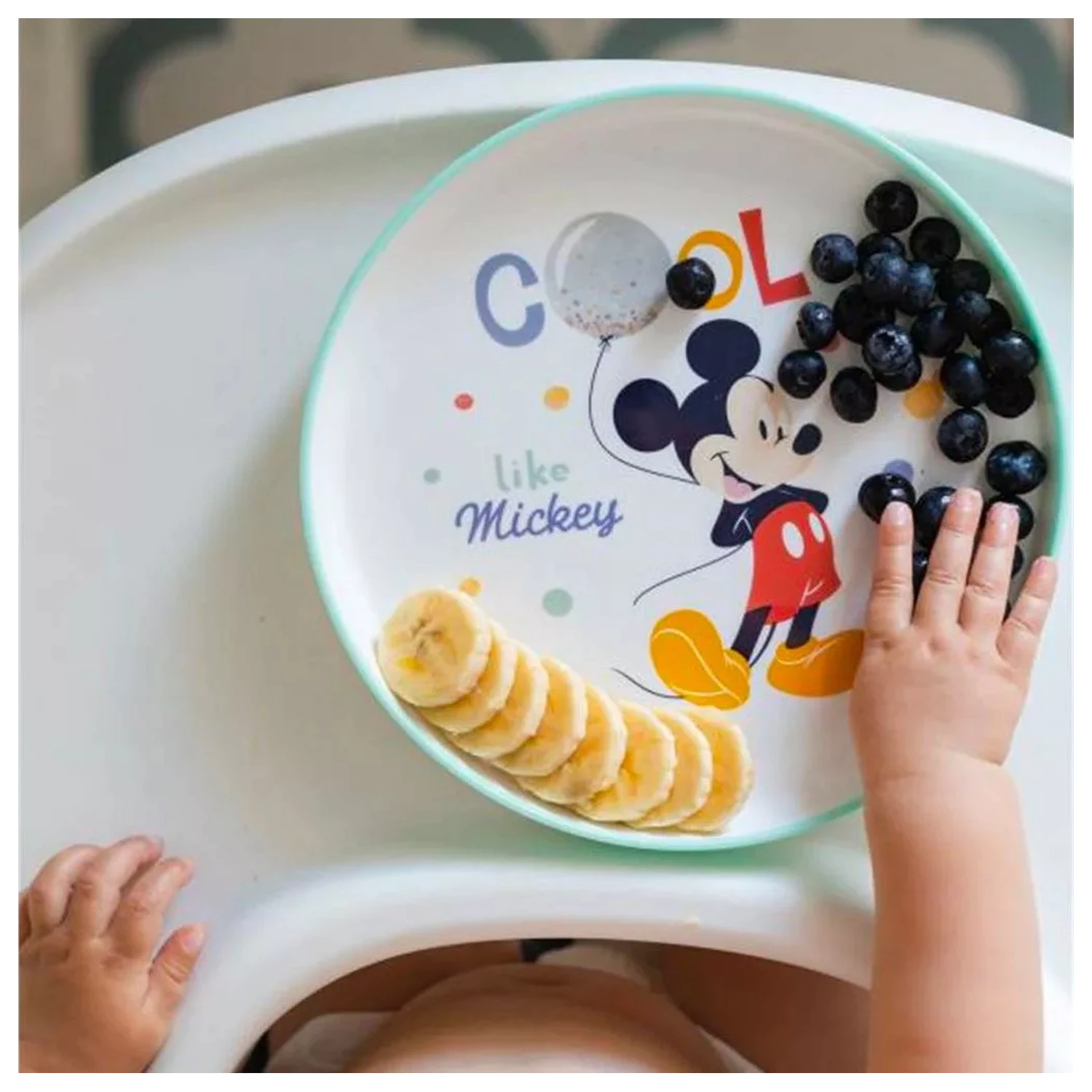 Disney Mickey Cool protiskluzový mikro plochý talíř fotografii produktu