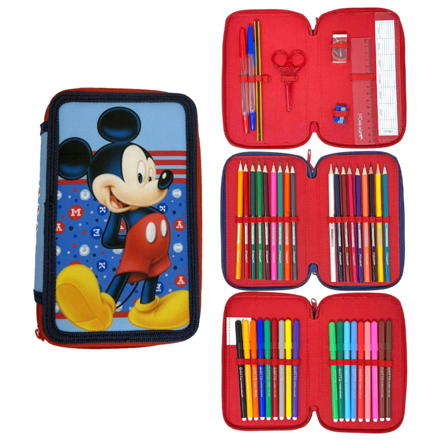 Disney Mickey Dots Filled 3patrový penál fotografii produktu