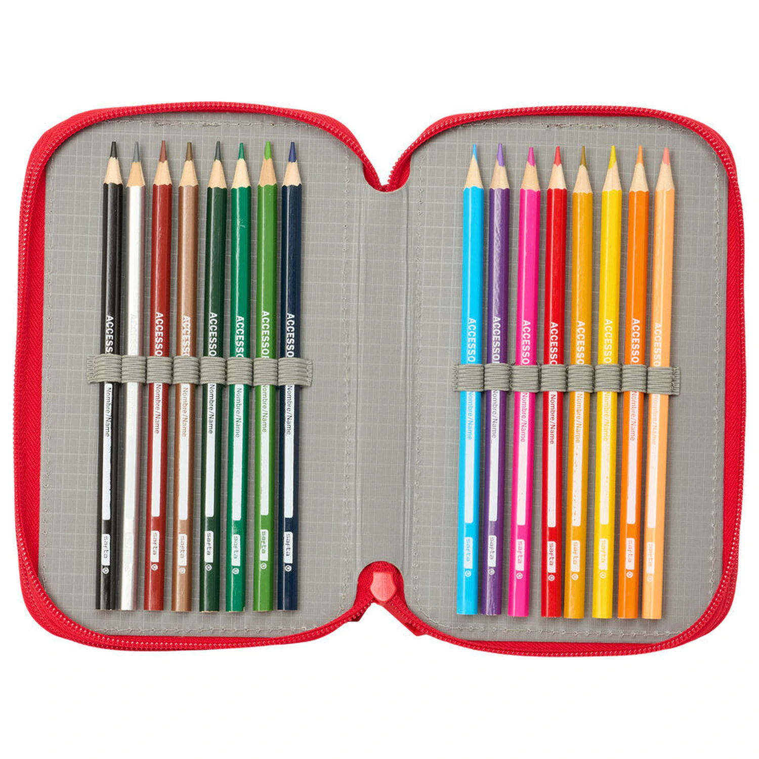 Disney Mickey & Friends Racing trojitý penál 37 ks fotografii produktu