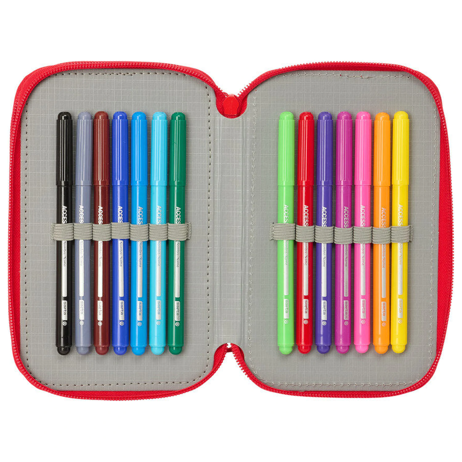 Disney Mickey & Friends Racing trojitý penál 37 ks fotografii produktu