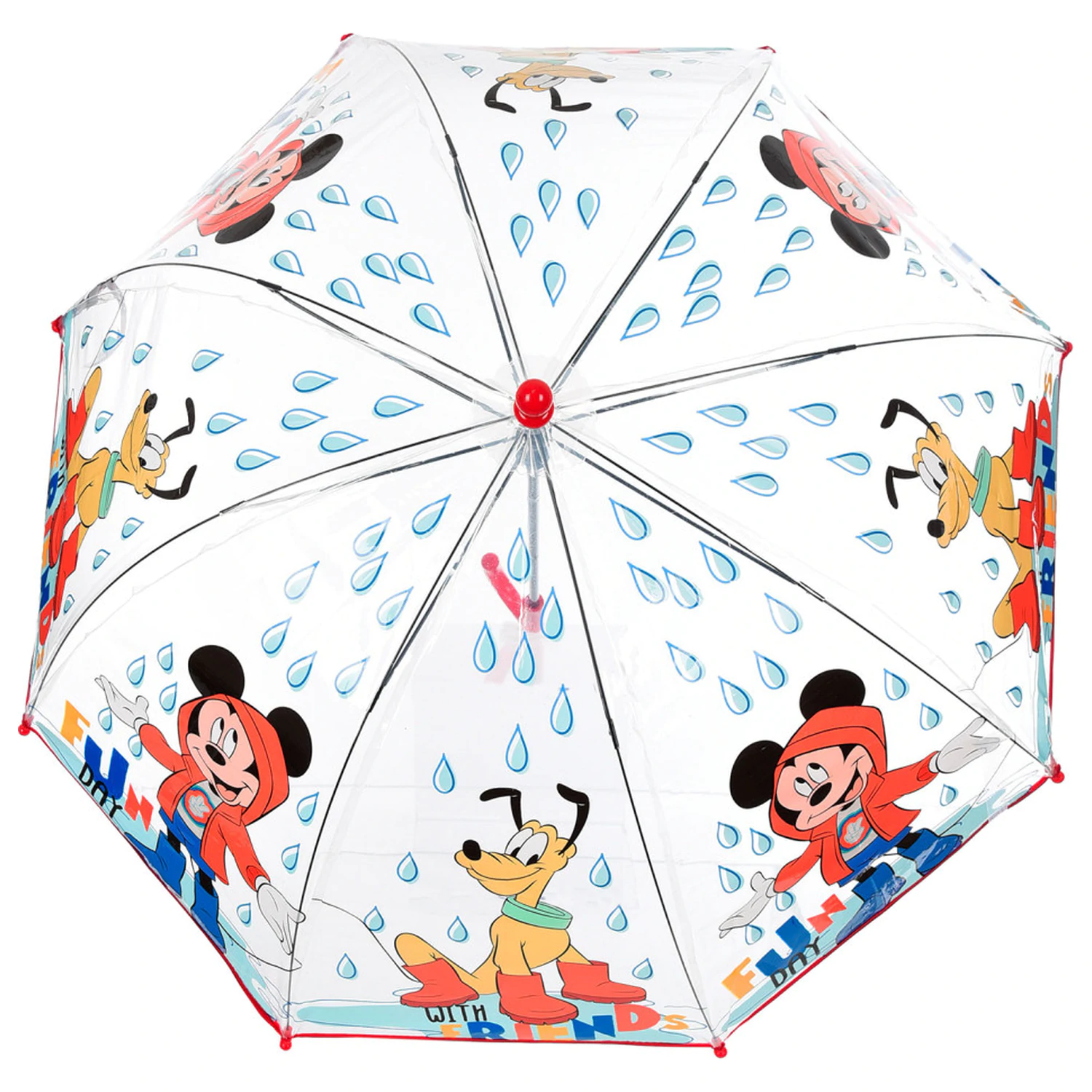 Disney Mickey Fun Day dětský průhledný deštník fotografii produktu