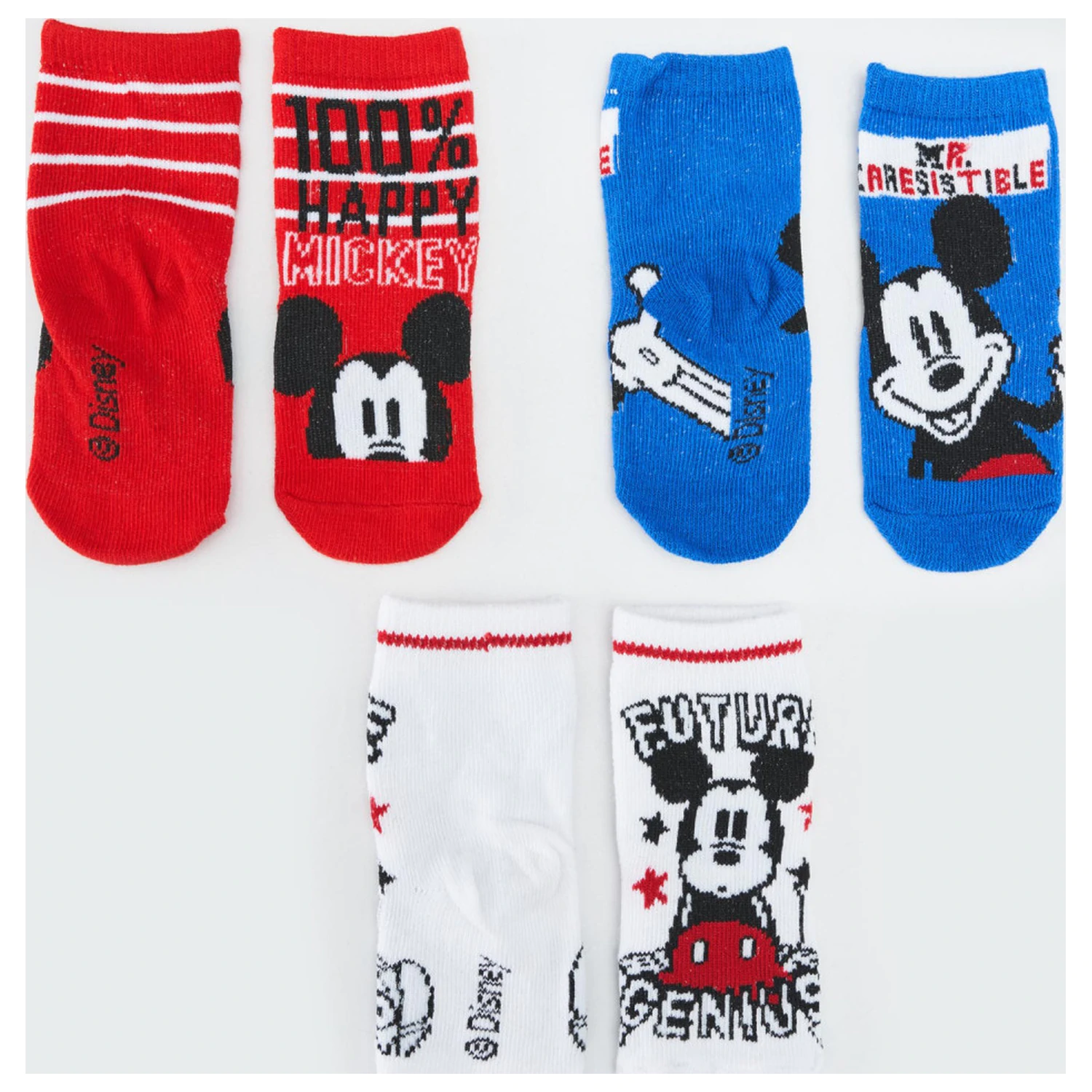 Disney Mickey Genius Dětské ponožky 0/6 měsíců fotografii produktu