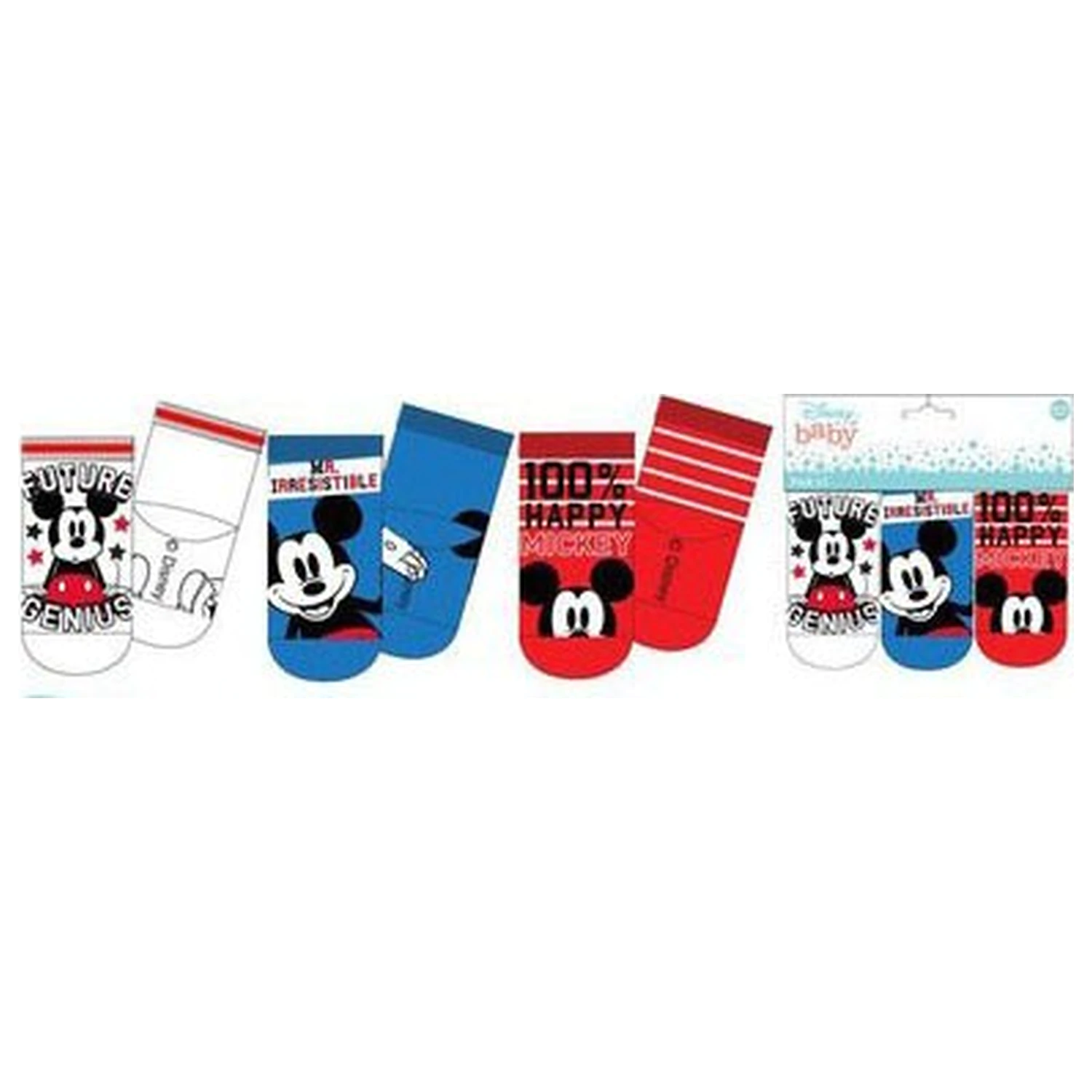 Disney Mickey Genius dětské ponožky 6/12 měsíců fotografii produktu