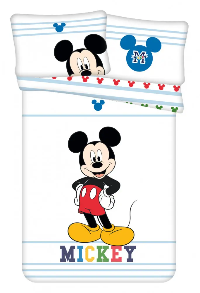 Disney Mickey dětský povlak na přikrývku 100x135 cm, 40x60 cm fotografii produktu