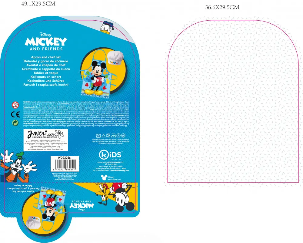 Disney Mickey Dětská zástěra, sada 2 kusy fotografii produktu