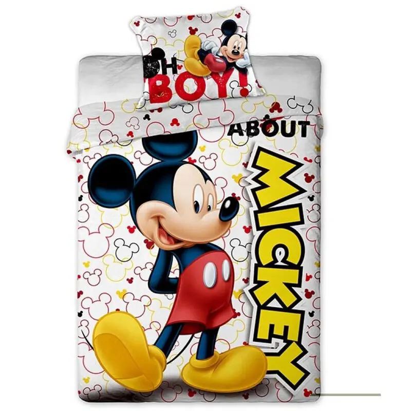 Disney Mickey mikrovláknové povlečení na přikrývku postele 90cm fotografii produktu