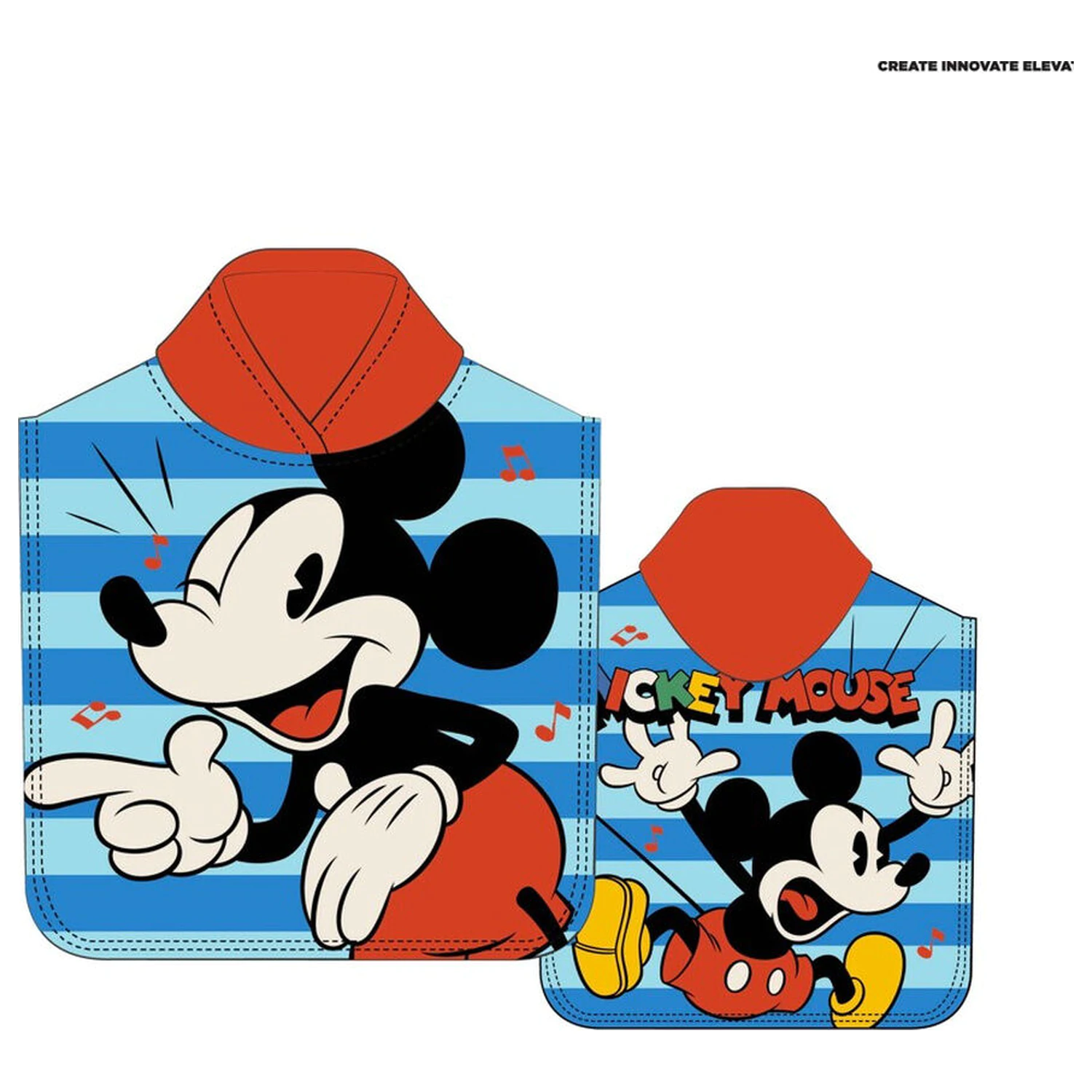 Disney Mickey pončo ručník z mikrovlákna fotografii produktu