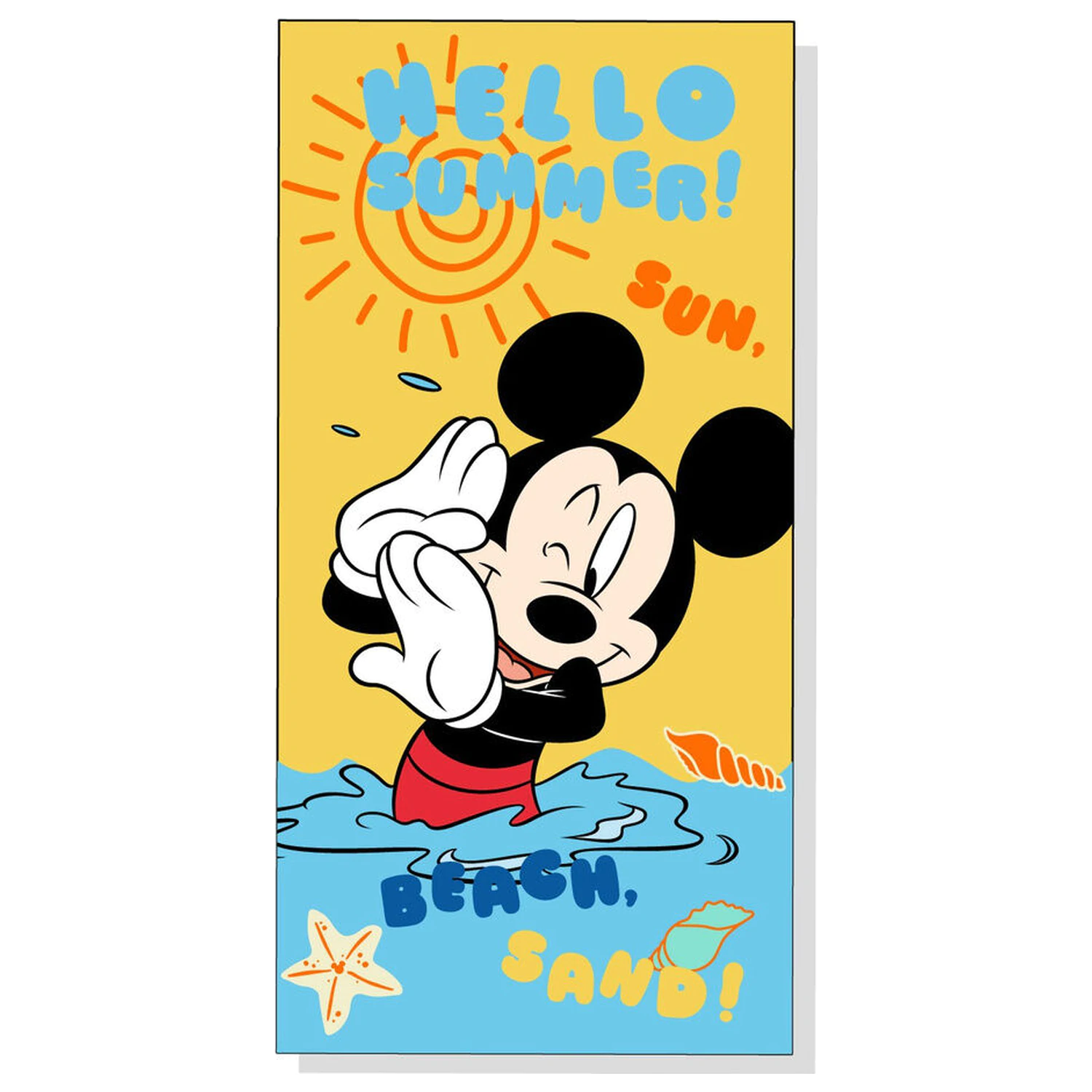 Disney Mickey mikrovláknová plážová osuška fotografii produktu