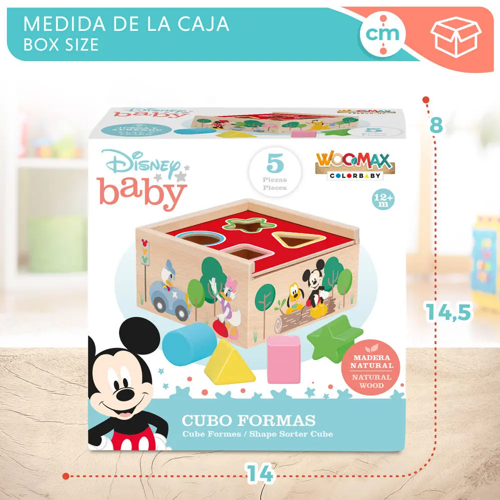 Disney Mickey Minnie dřevěné kubické formy fotografii produktu