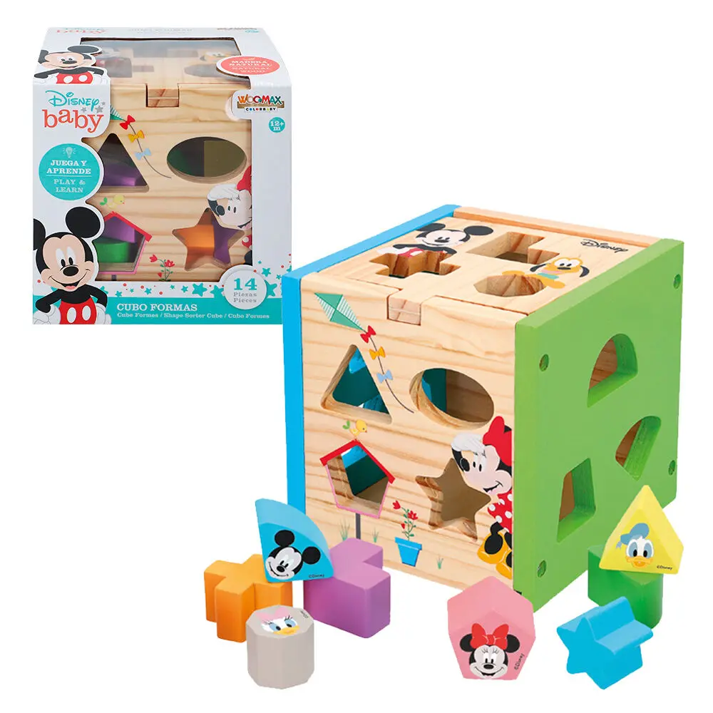 Disney Mickey Minnie dřevěné kubické formy fotografii produktu
