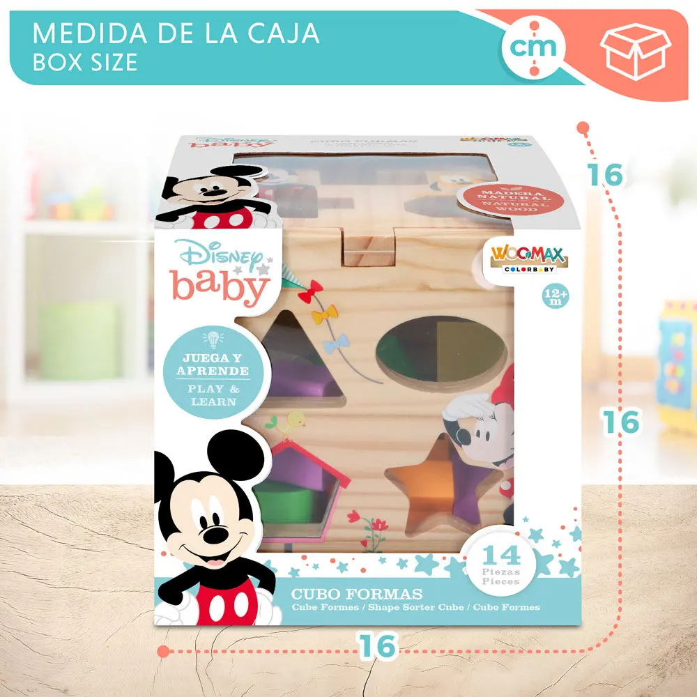 Disney Mickey Minnie dřevěné kubické formy fotografii produktu