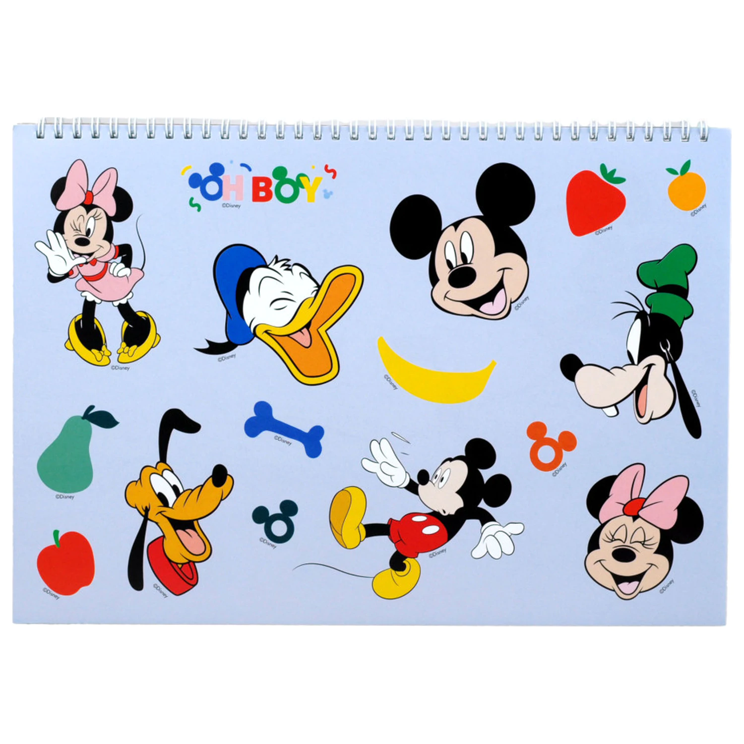 Disney Mickey Oh Boy A4 Spirálový skicák, 40 listů s nálepkami fotografii produktu