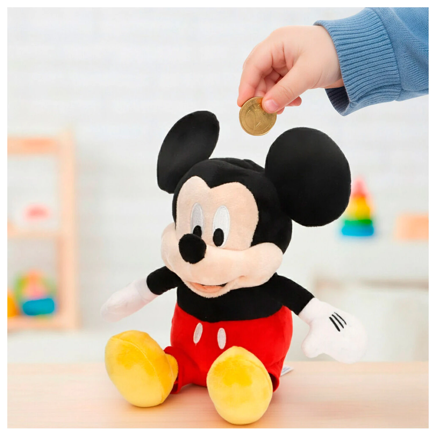 Disney Mickey pokladnička plyšová hračka 20cm fotografii produktu