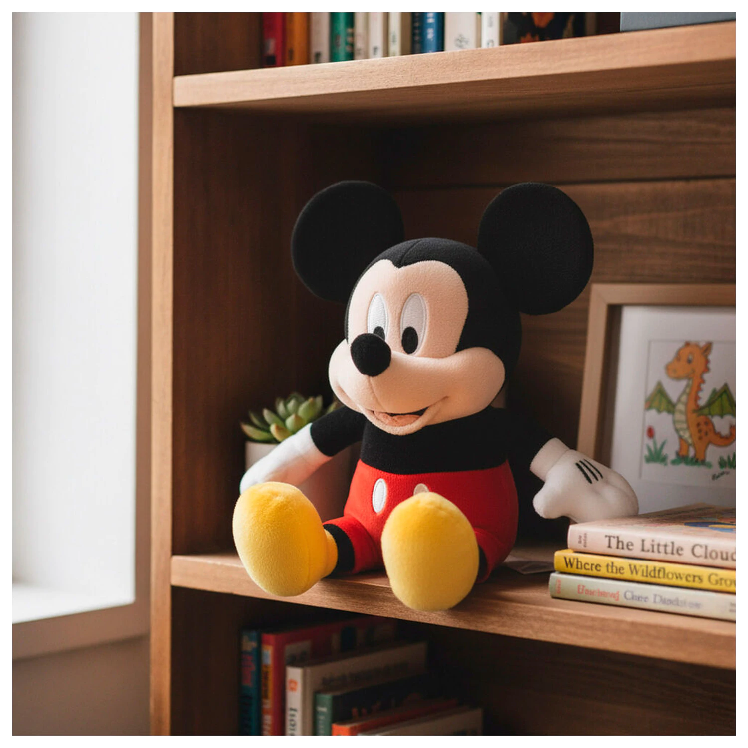 Disney Mickey pokladnička plyšová hračka 20cm fotografii produktu
