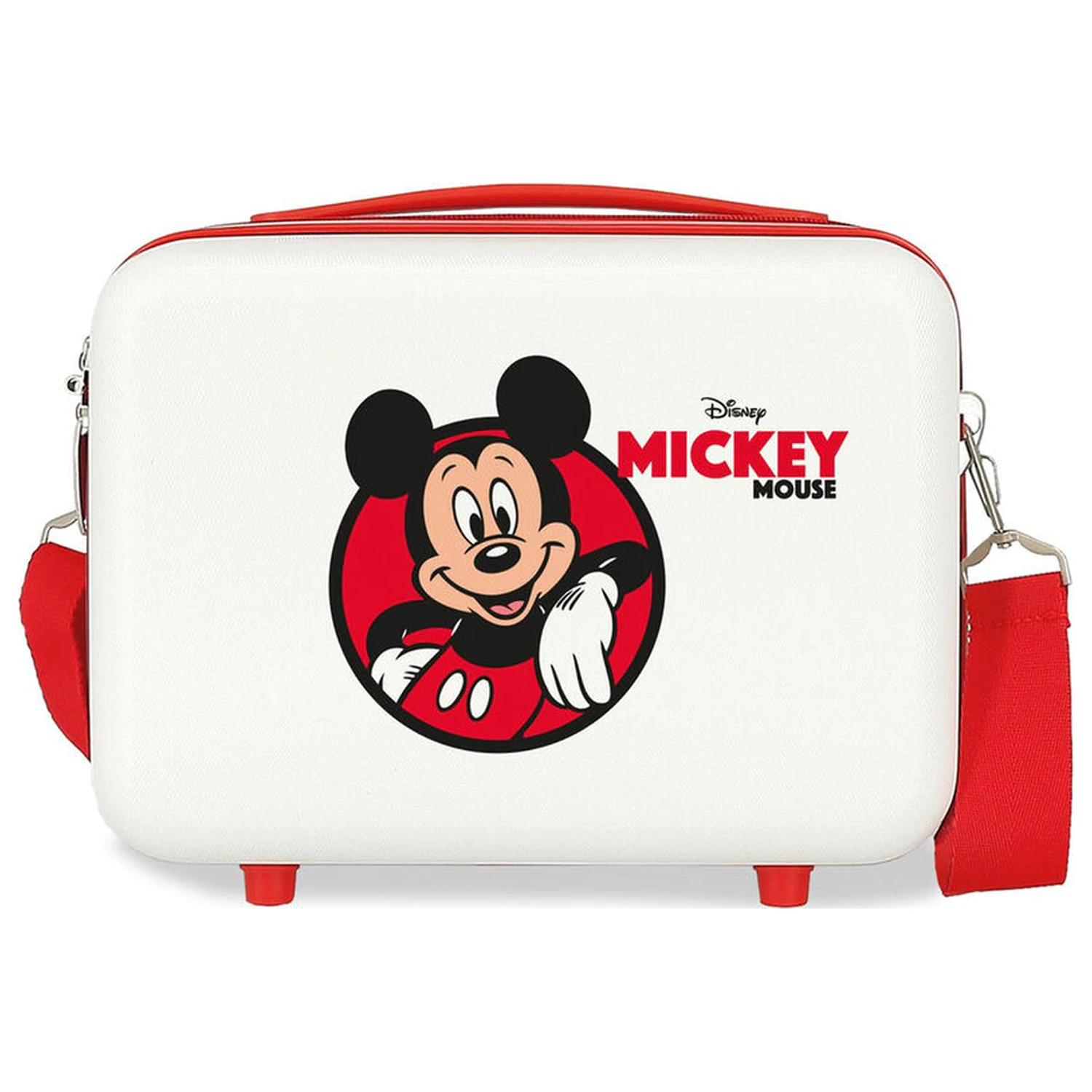 Disney Mickey červený ABS přizpůsobitelný kosmetický kufřík 29cm fotografii produktu