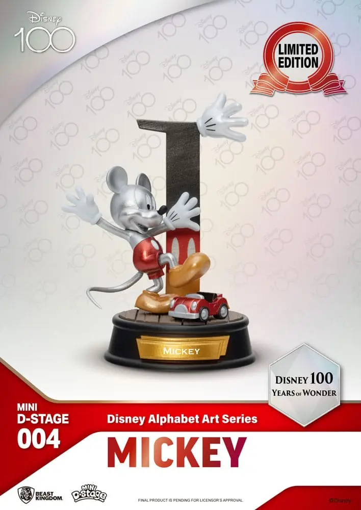 Disney Mini Diorama Stage Statues 6-pack 100 Years of Wonder-Disney Alphabet Art 10 cm fotografii produktu