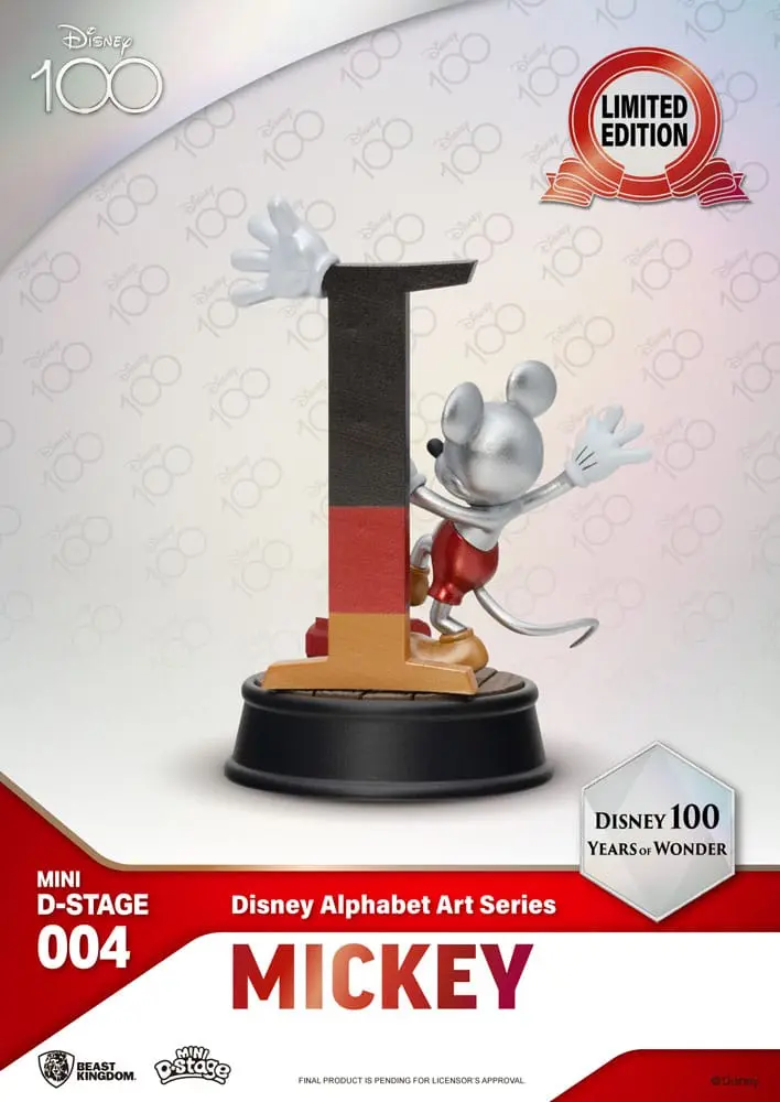 Disney Mini Diorama Stage Statues 6-pack 100 Years of Wonder-Disney Alphabet Art 10 cm fotografii produktu