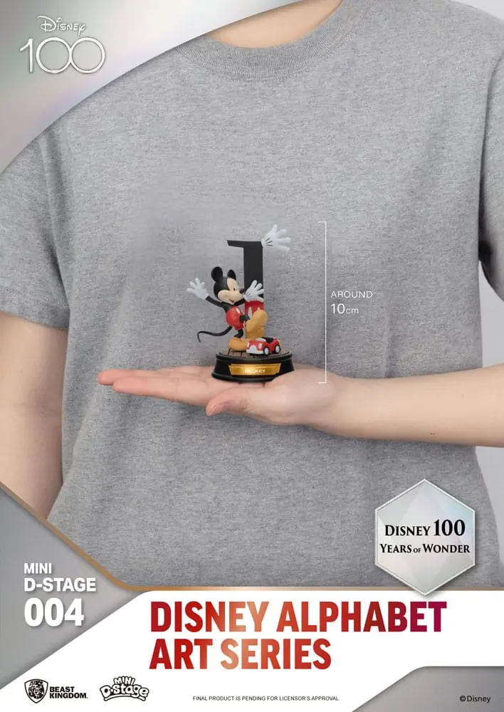 Disney Mini Diorama Stage Statues 6-pack 100 Years of Wonder-Disney Alphabet Art 10 cm fotografii produktu