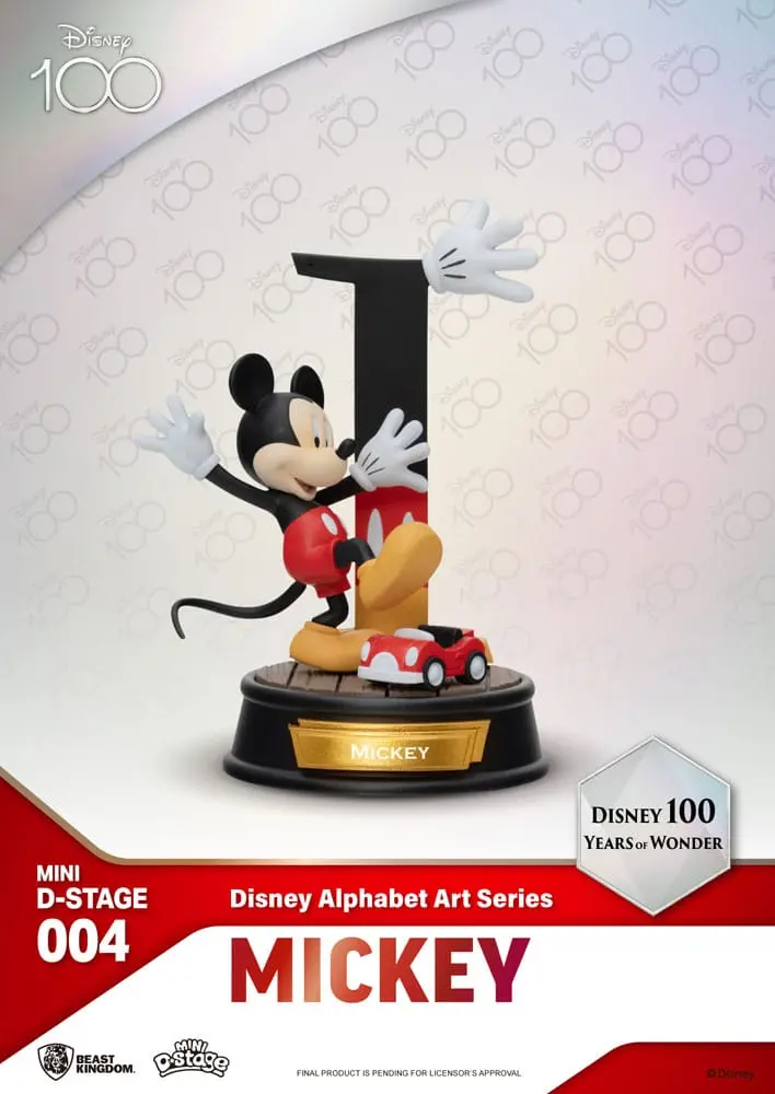 Disney Mini Diorama Stage Statues 6-pack 100 Years of Wonder-Disney Alphabet Art 10 cm fotografii produktu