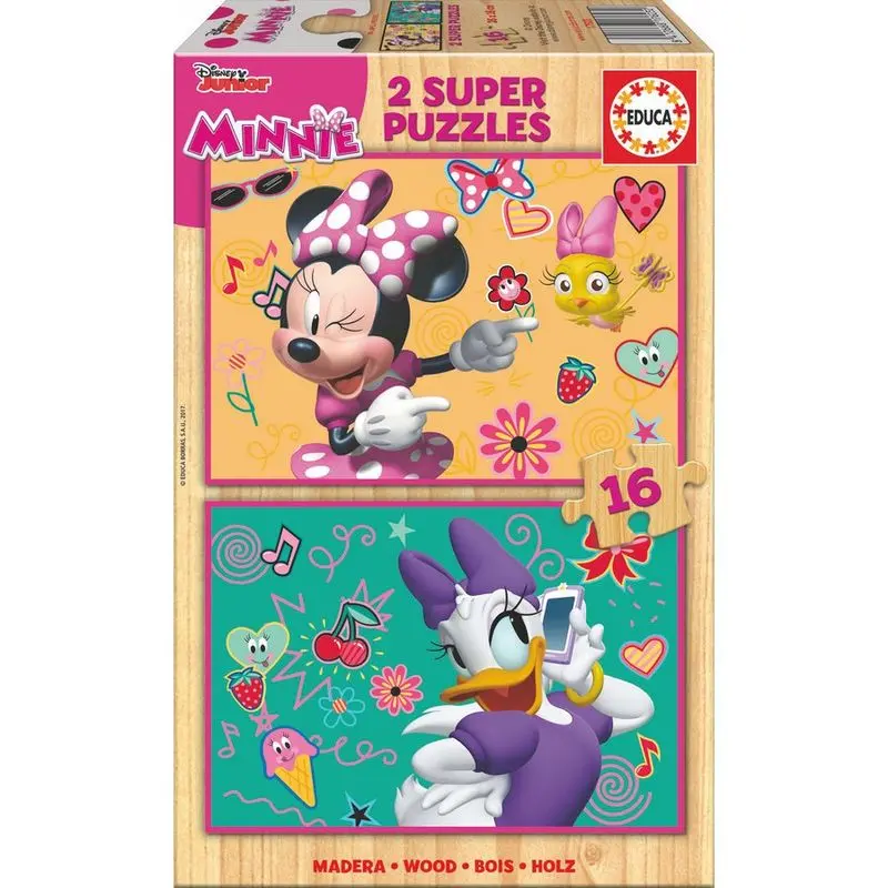 Disney Minnie and The Happy Helpers dřevěné puzzle 2x16 dílků fotografii produktu