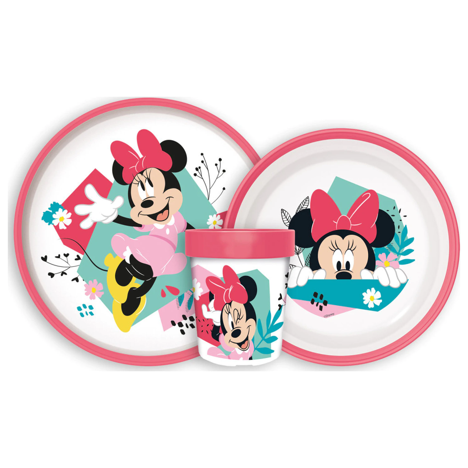 Disney Minnie Being More Protiskluzová jídelní sada, mikro plastová sada fotografii produktu