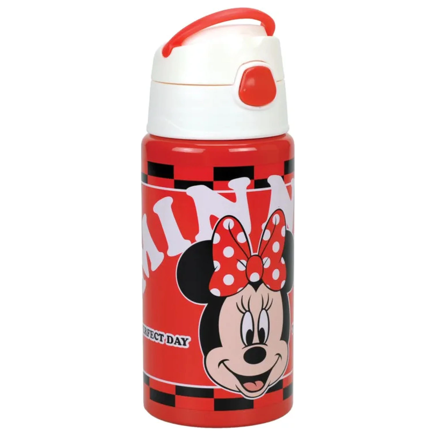 Disney Minnie Bloom hliníková láhev s brčkem a háčkem 500 ml fotografii produktu
