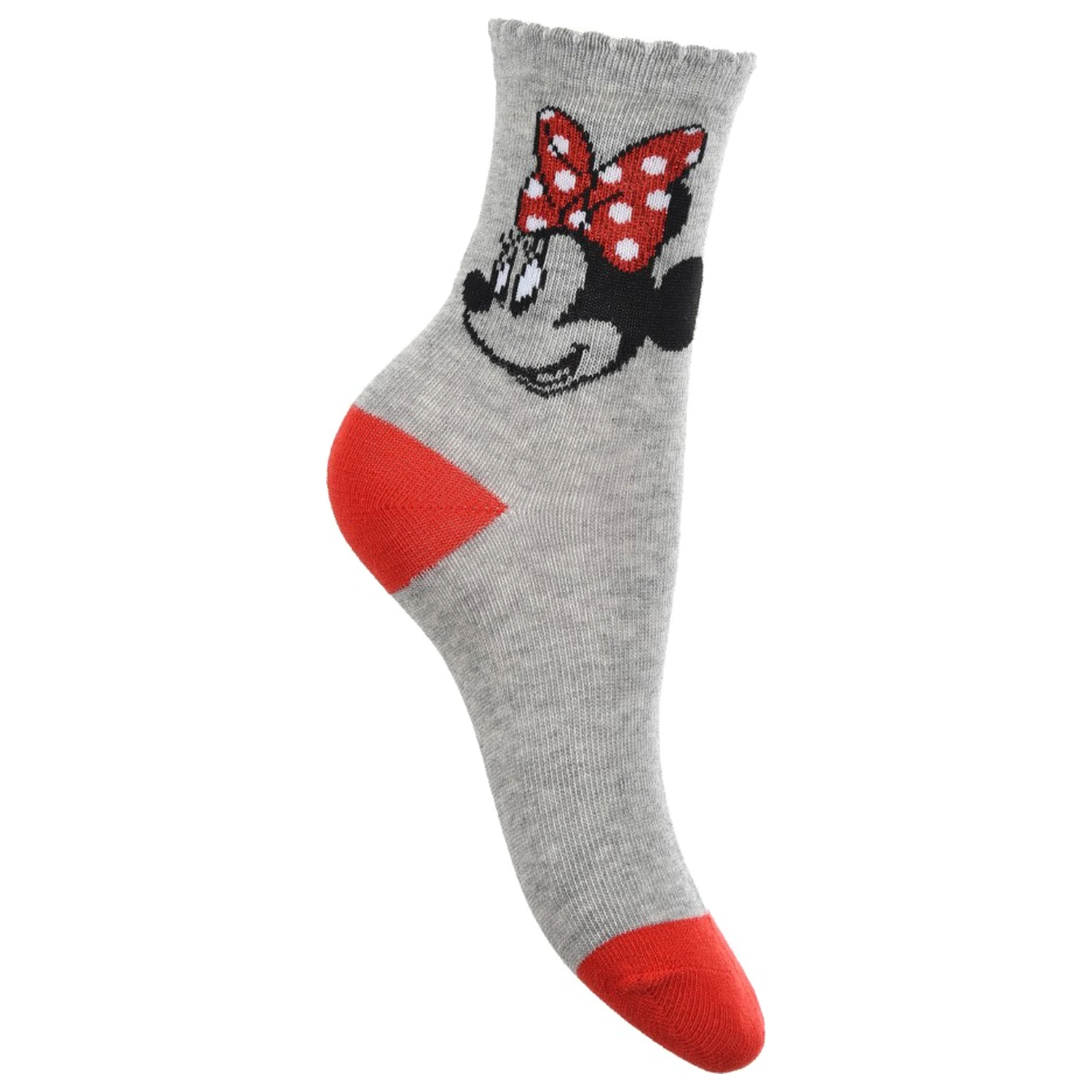 Disney Minnie Mouse Red Bow dětské ponožky 31/34 fotografii produktu