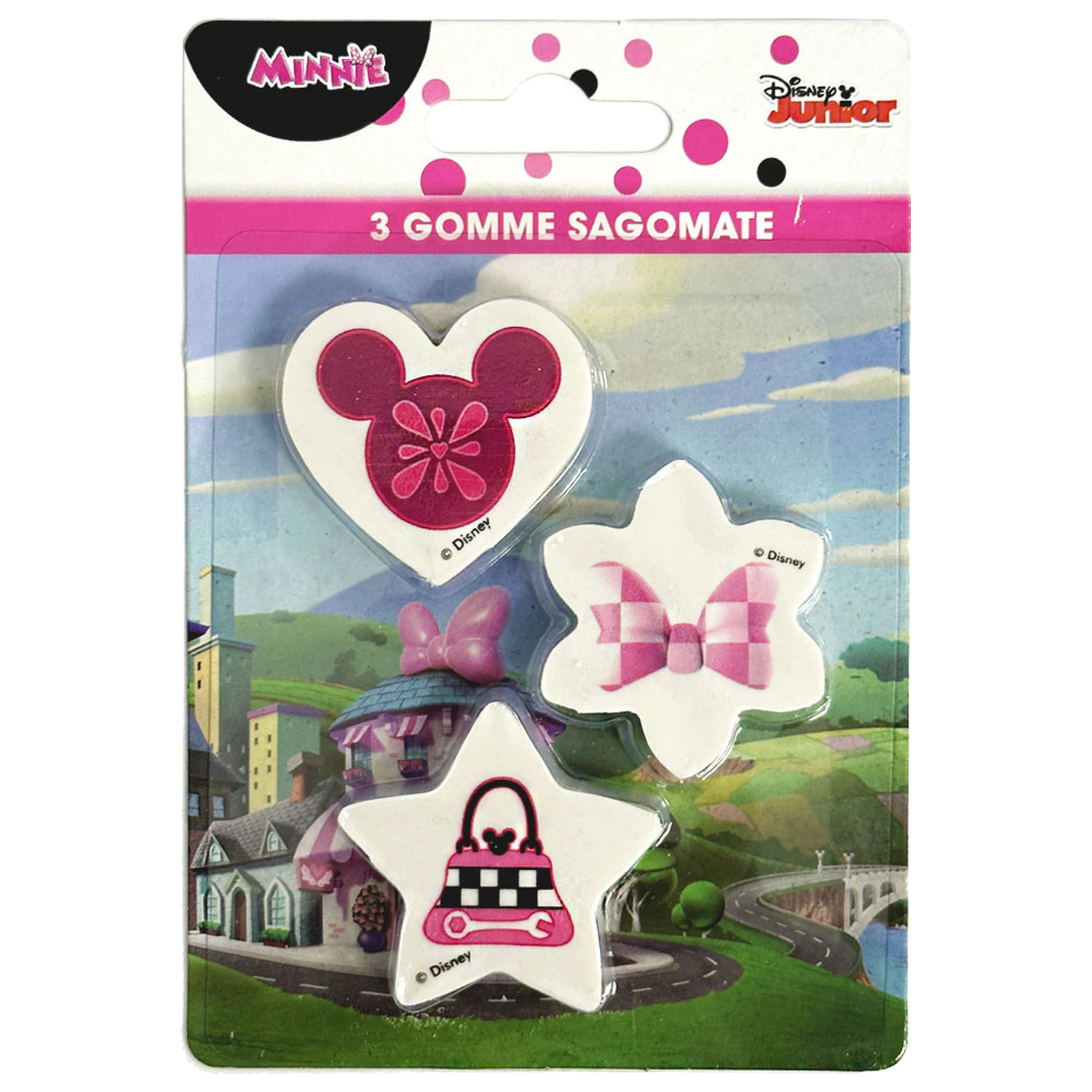 Disney Minnie Chic Tvarovaná Sada gum (sada) 3 kusů fotografii produktu