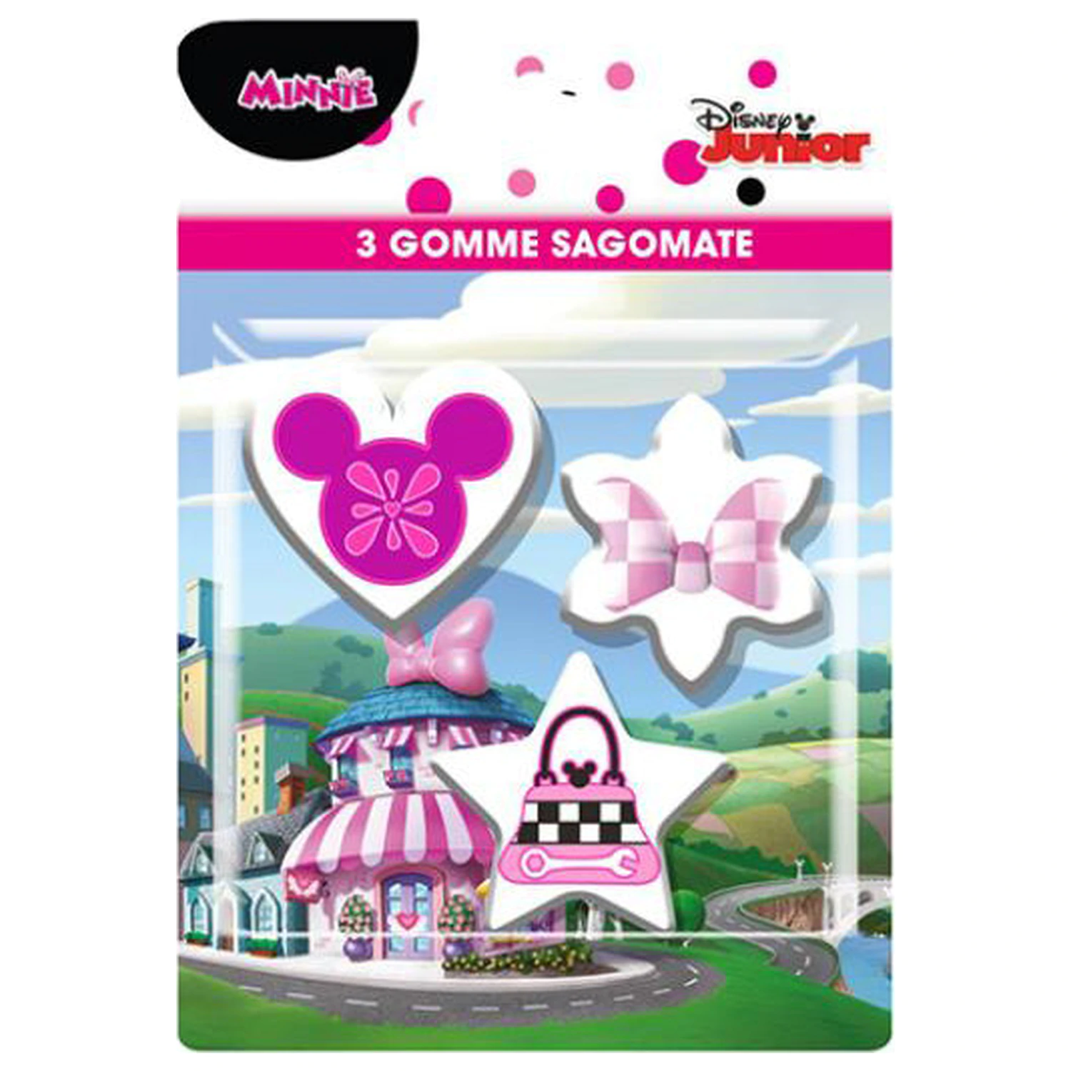 Disney Minnie Chic Tvarovaná Sada gum (sada) 3 kusů fotografii produktu