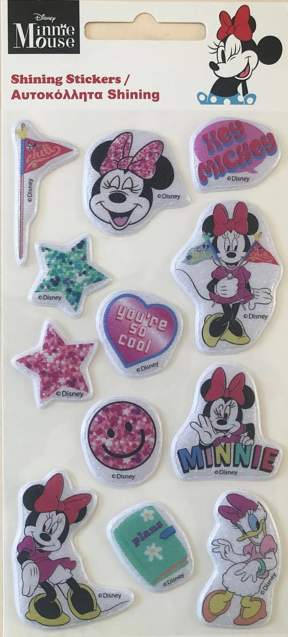 Disney Minnie třpytivá pěnová samolepková sada fotografii produktu