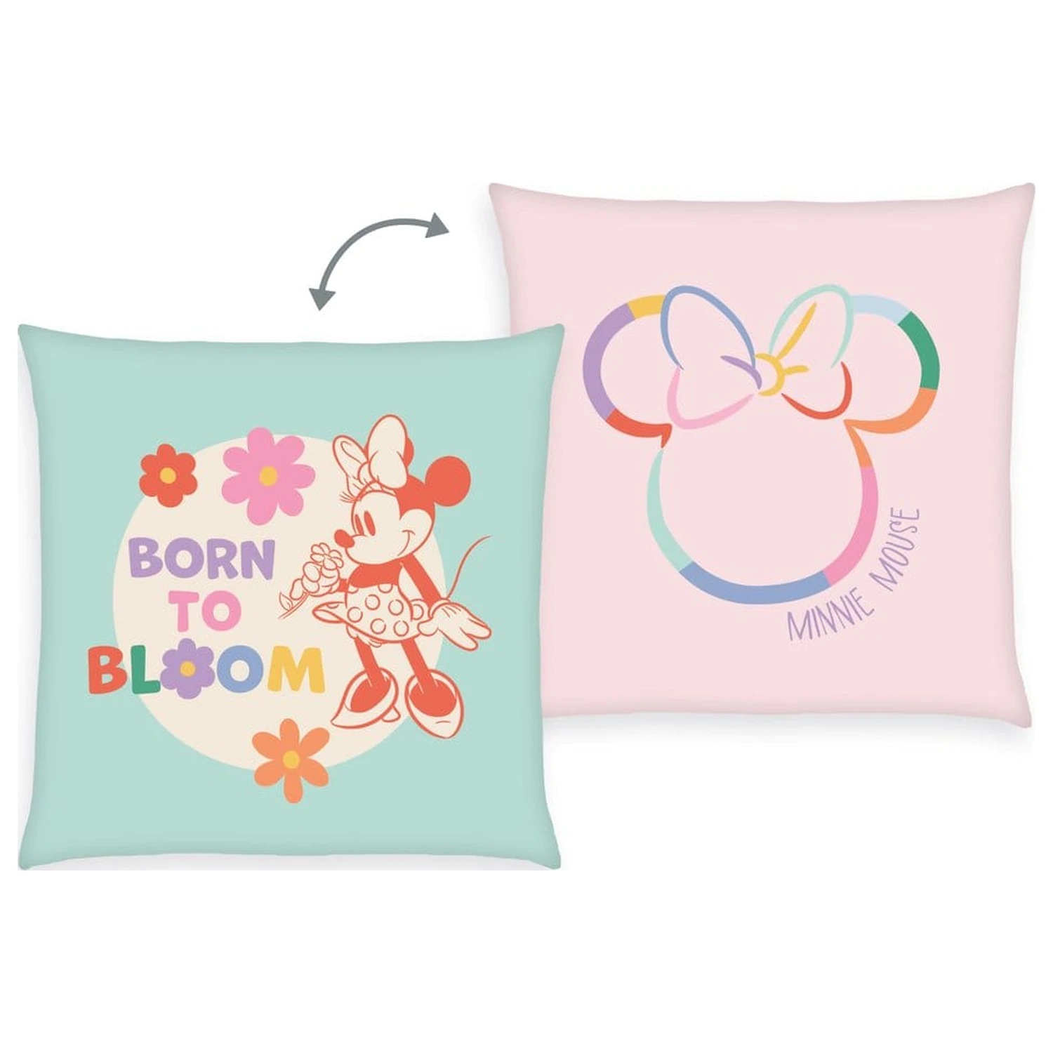 Disney Měkký Velboa Polštář Minnie Mouse Born to Bloom 40 x 40 cm fotografii produktu
