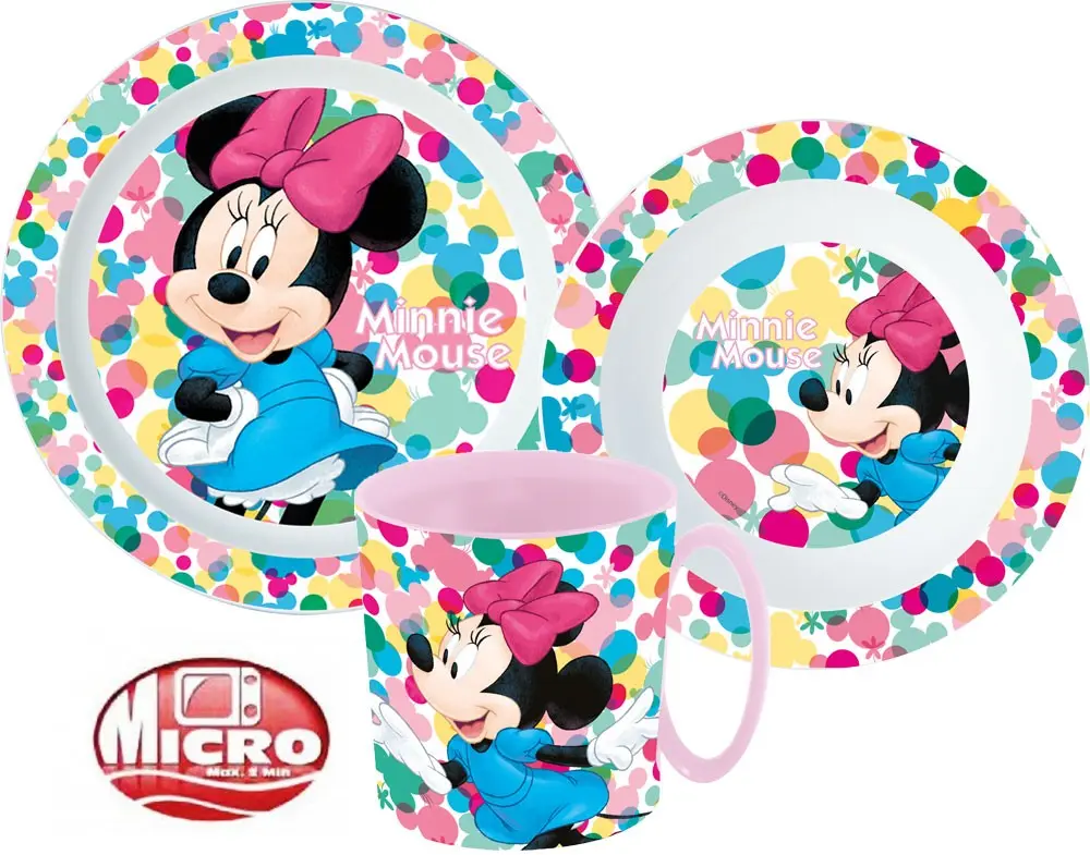 Disney Minnie Jídelní sada, mikro plastová sada fotografii produktu