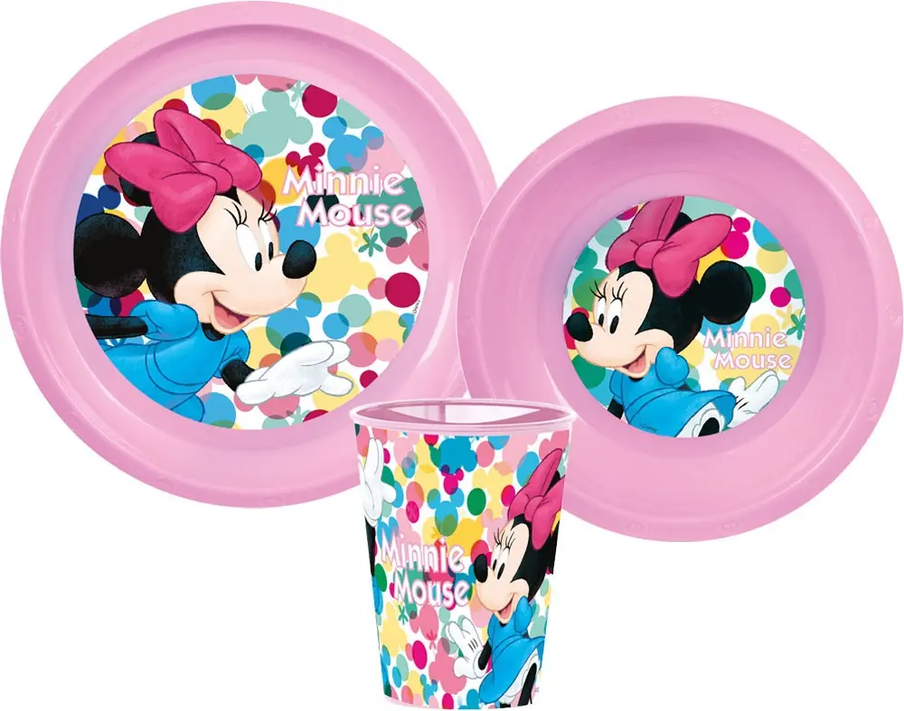Disney Minnie jídelní set, plastový set fotografii produktu