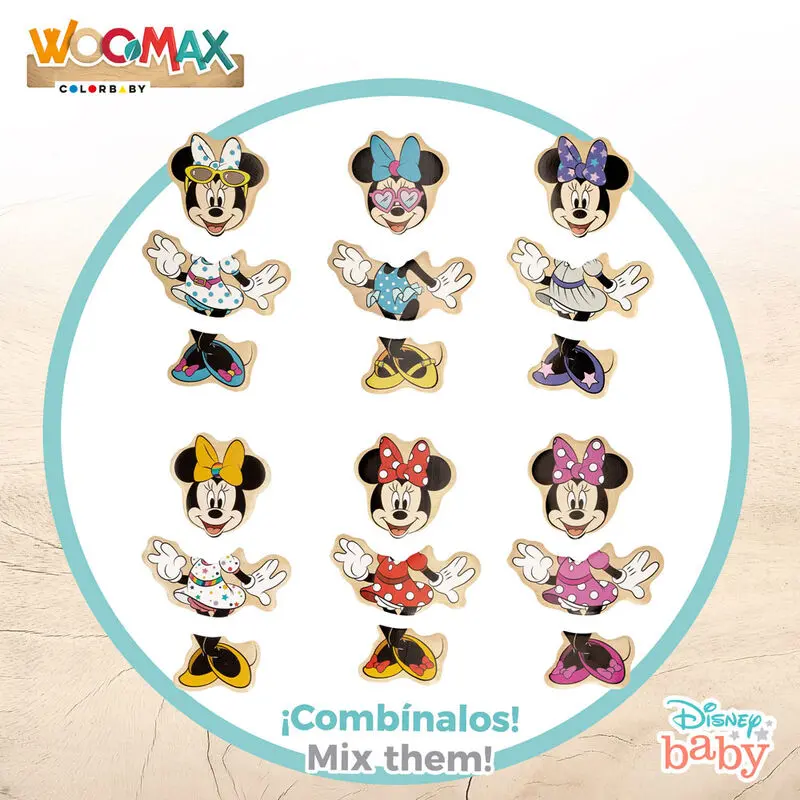 Disney Minnie dřevěné puzzle 19 ks fotografii produktu