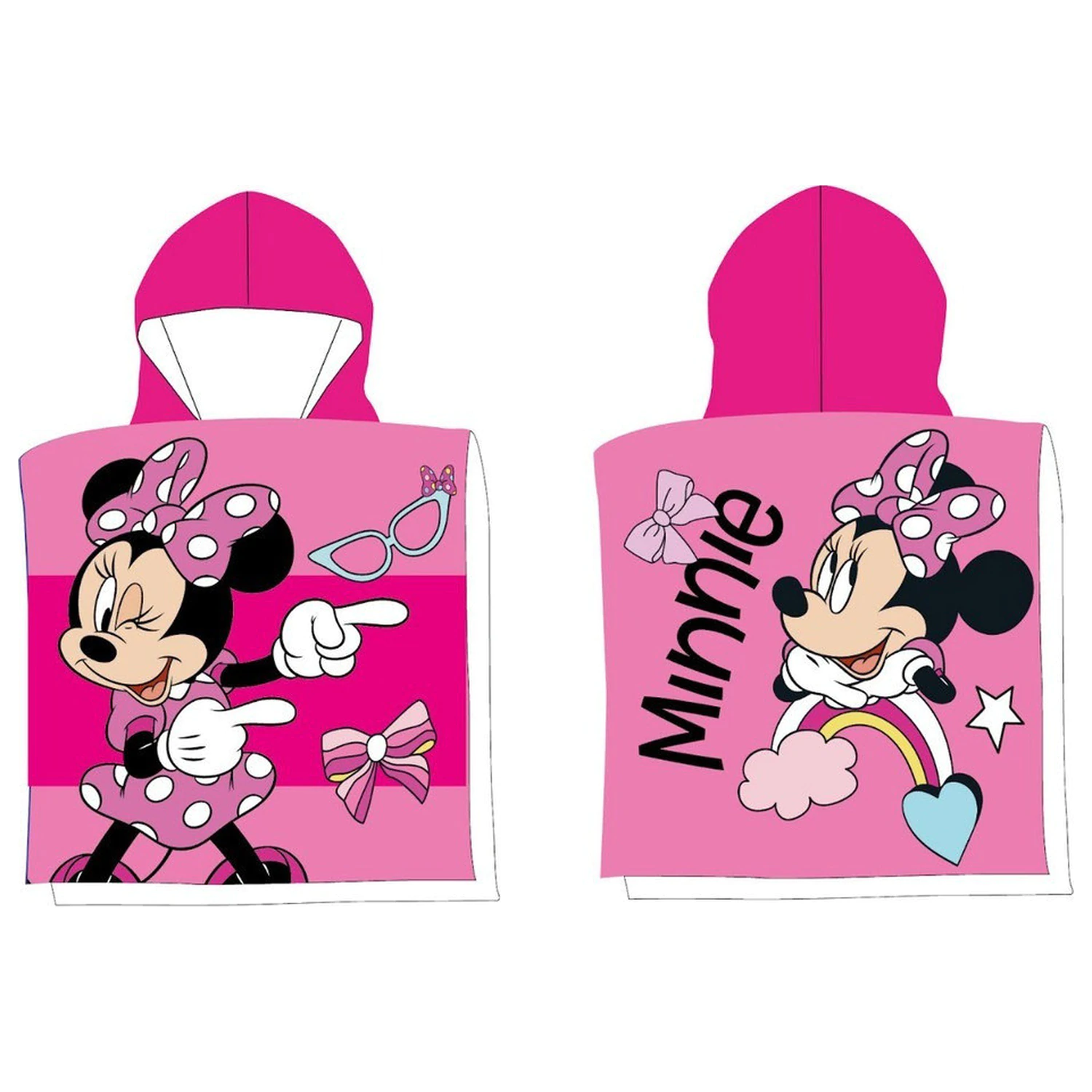 Disney Minnie Fashion Fun plážový ručník Poncho 50x100 cm fotografii produktu