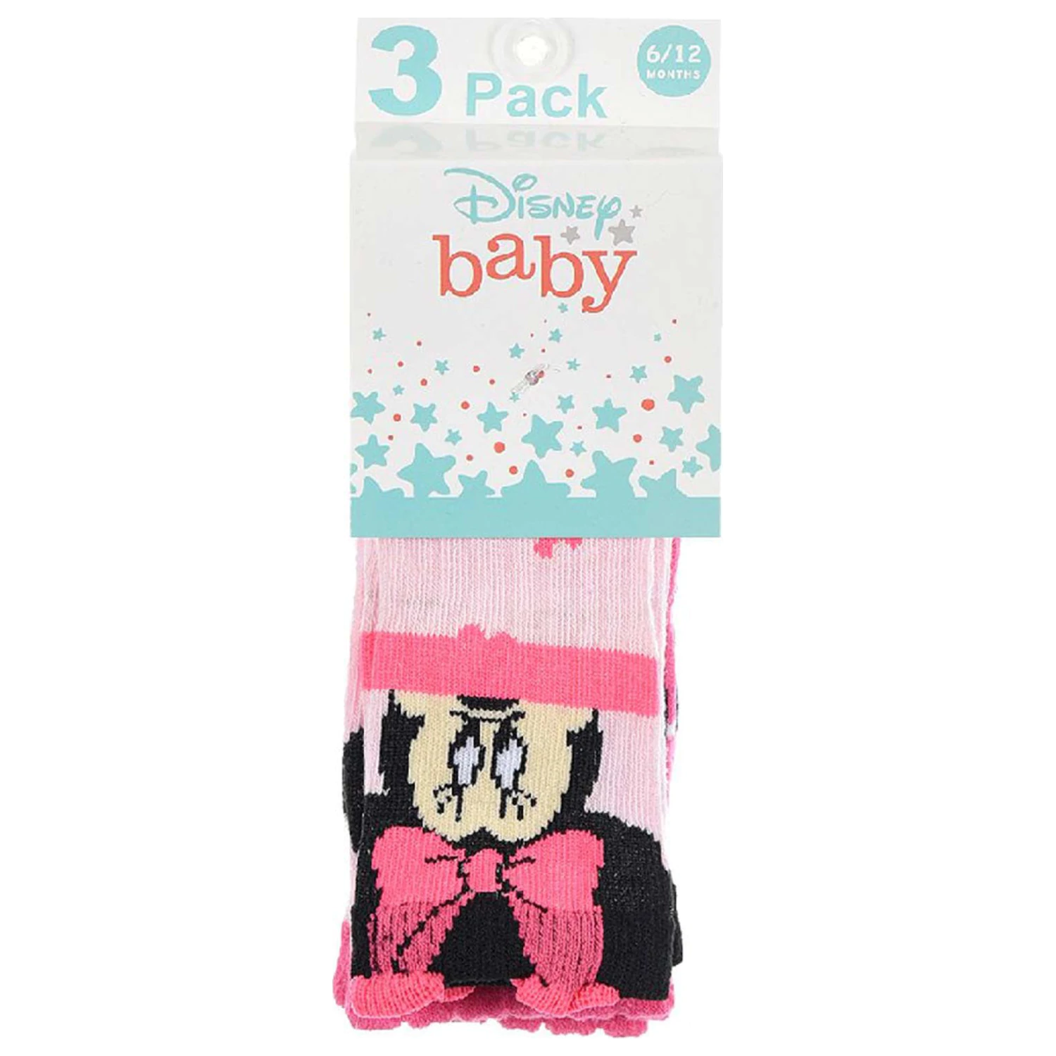 Disney Minnie Figaro růžové kojenecké ponožky 6-12 měsíců fotografii produktu