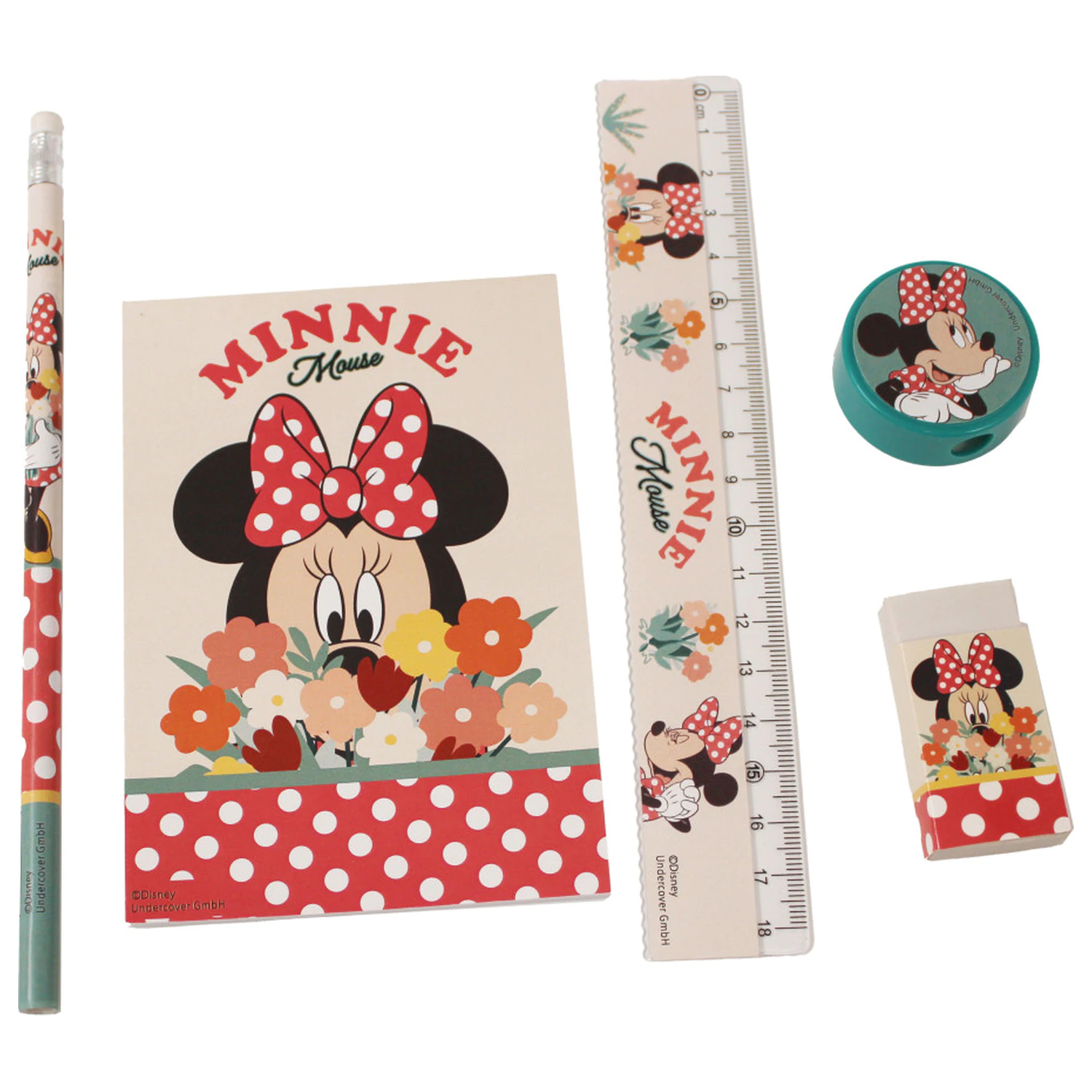 Disney Minnie Květinová sada papírnických potřeb 5 kusů fotografii produktu