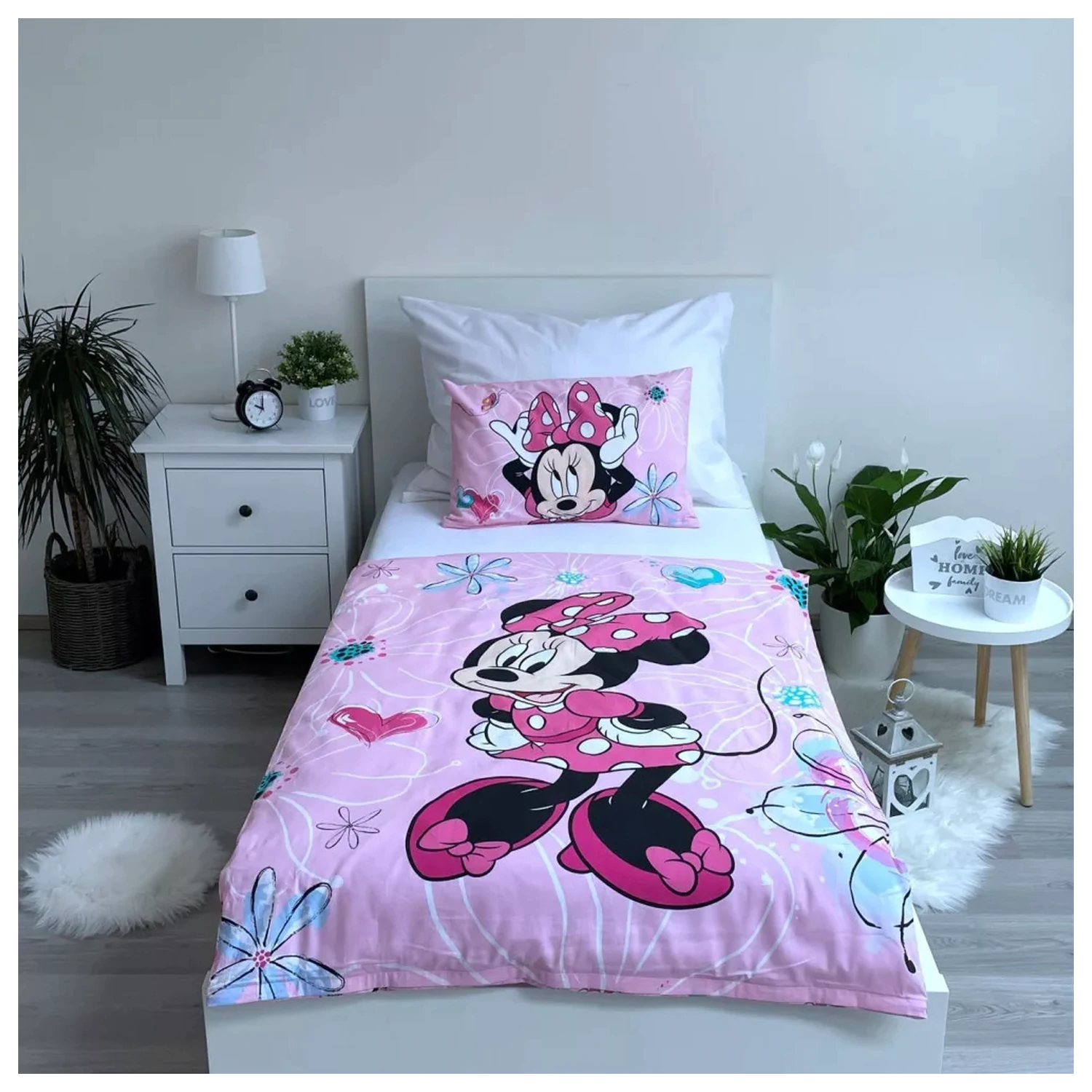 Disney Minnie Flowers dětský, předškolní povlak na peřinu fotografii produktu