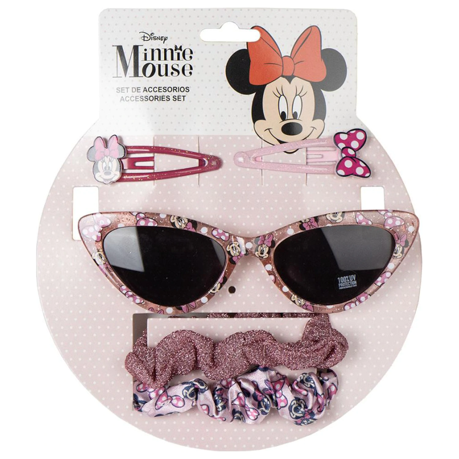 Disney Minnie třpytivé sluneční brýle a sada vlasových doplňků fotografii produktu