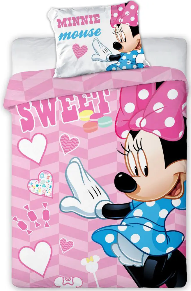 Disney Minnie Dětský povlak na přikrývku 100x135 cm, 40x60 cm fotografii produktu
